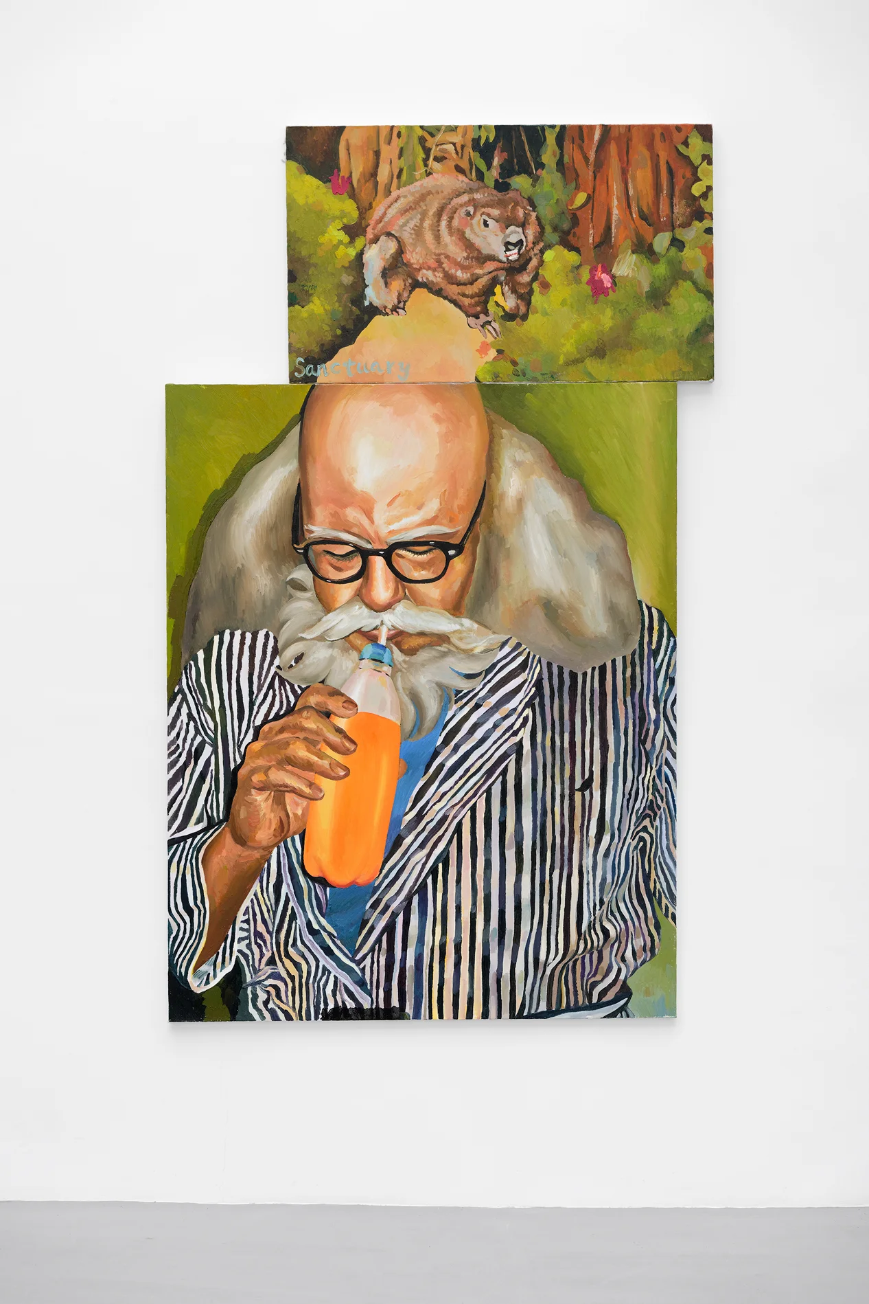 Geng Yini, Sanctuary#1 , 2017, oil on canvas, Courtesy the artist and Galerie Hussenot