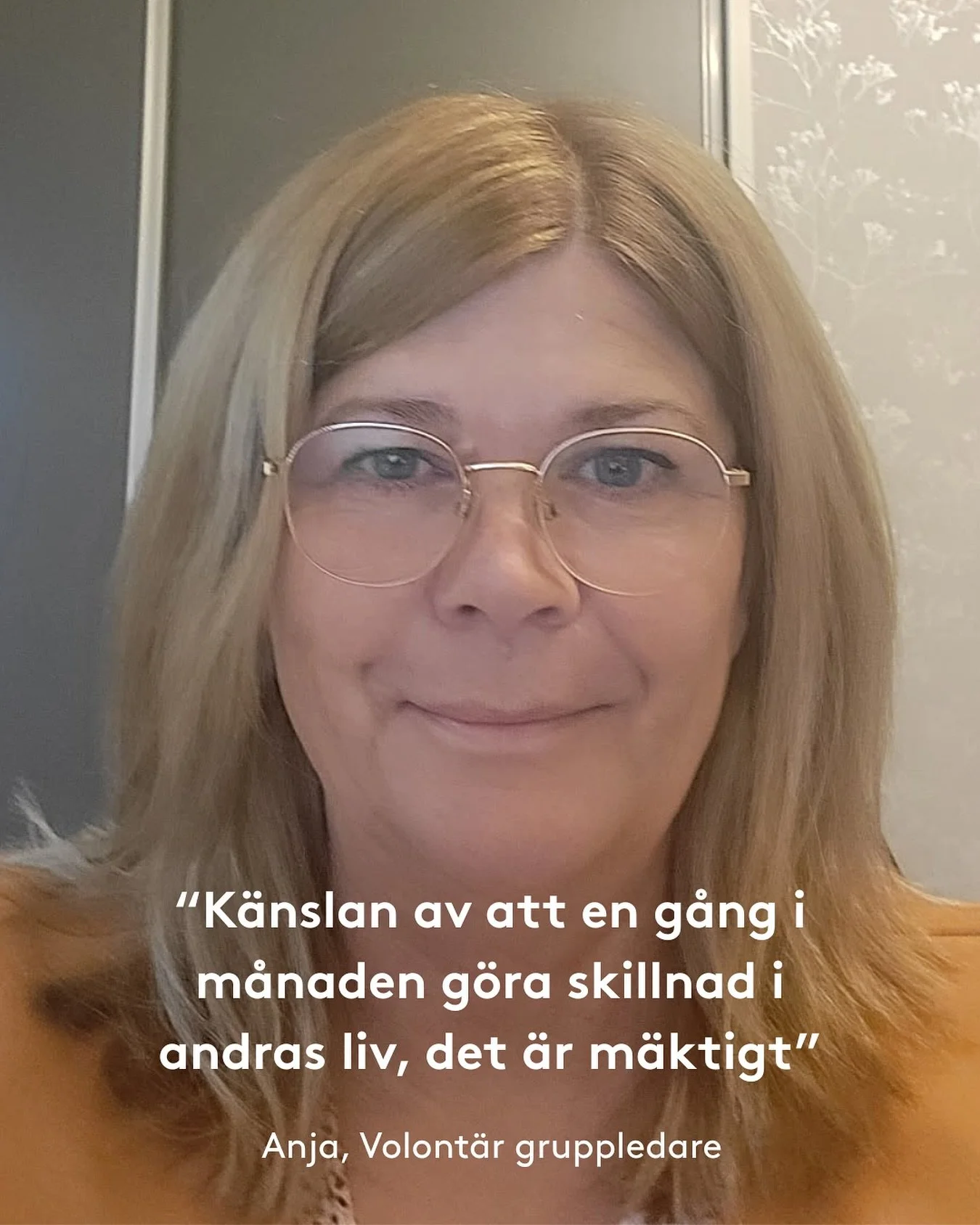 &ldquo;Jag tror aldrig jag har s&aring; mycket energi som efter en fikatr&auml;ff. K&auml;nslan av att jag en g&aring;ng i m&aring;naden g&ouml;r skillnad i en annans liv, det &auml;r m&auml;ktigt&rdquo;

Anja leder en av fikagrupperna i &Aring;kersb