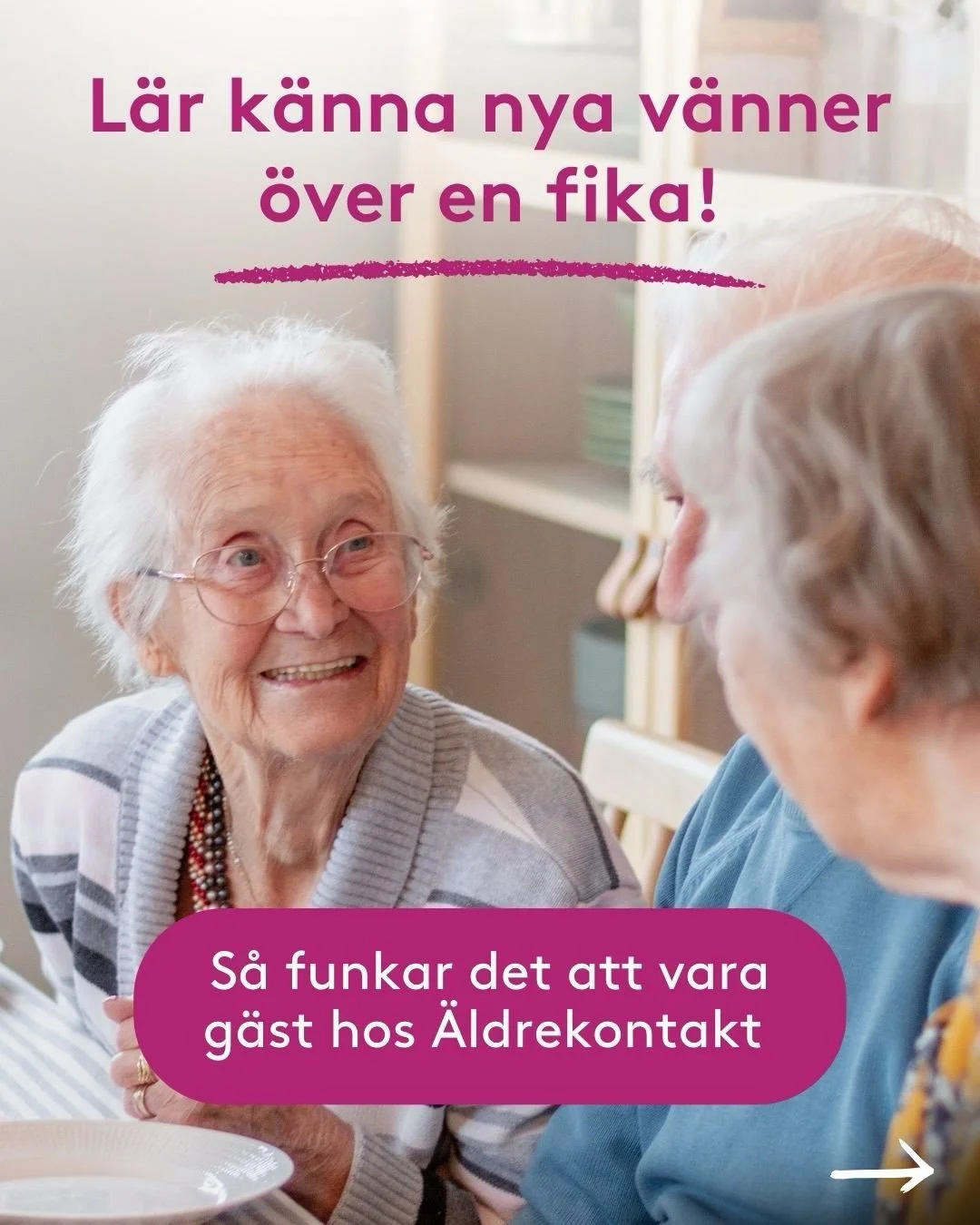 Bli v&aring;r fikag&auml;st! ☕ &Auml;r du &ouml;ver 75 &aring;r gammal och l&auml;ngtar efter gemenskap? Anm&auml;l dig till oss, eller tipsa n&aring;gon du k&auml;nner! L&auml;nk till anm&auml;lan finns i v&aring;r profil.&nbsp;

Som g&auml;st hos &