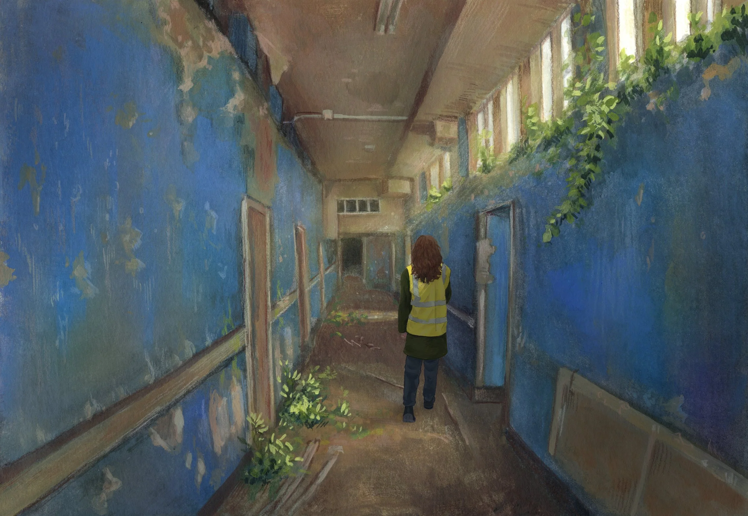 Blue Corridor with Light.jpg
