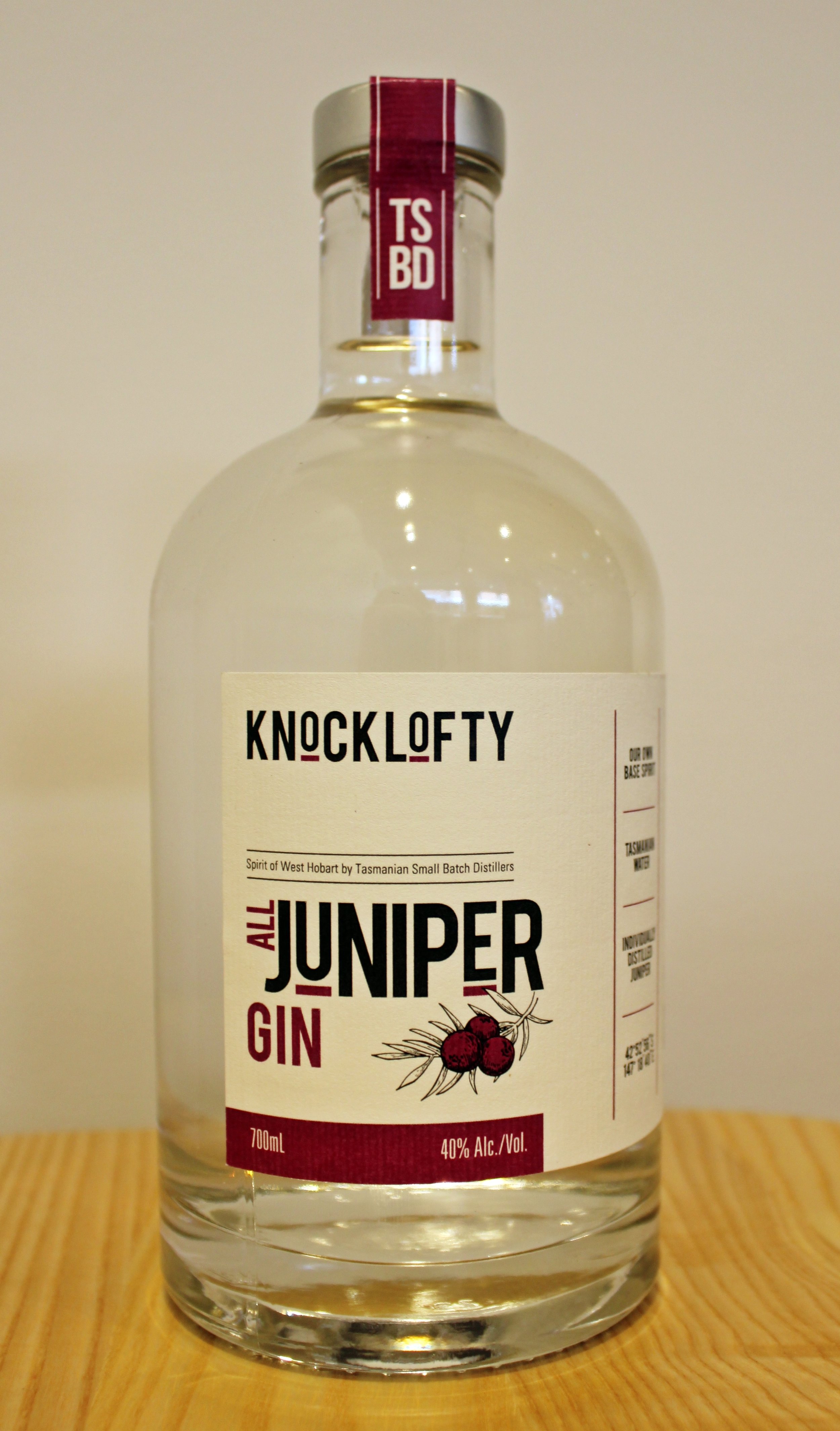 Knocklofty Barrel Aged Juniper Gin 700ml — Cool Wine