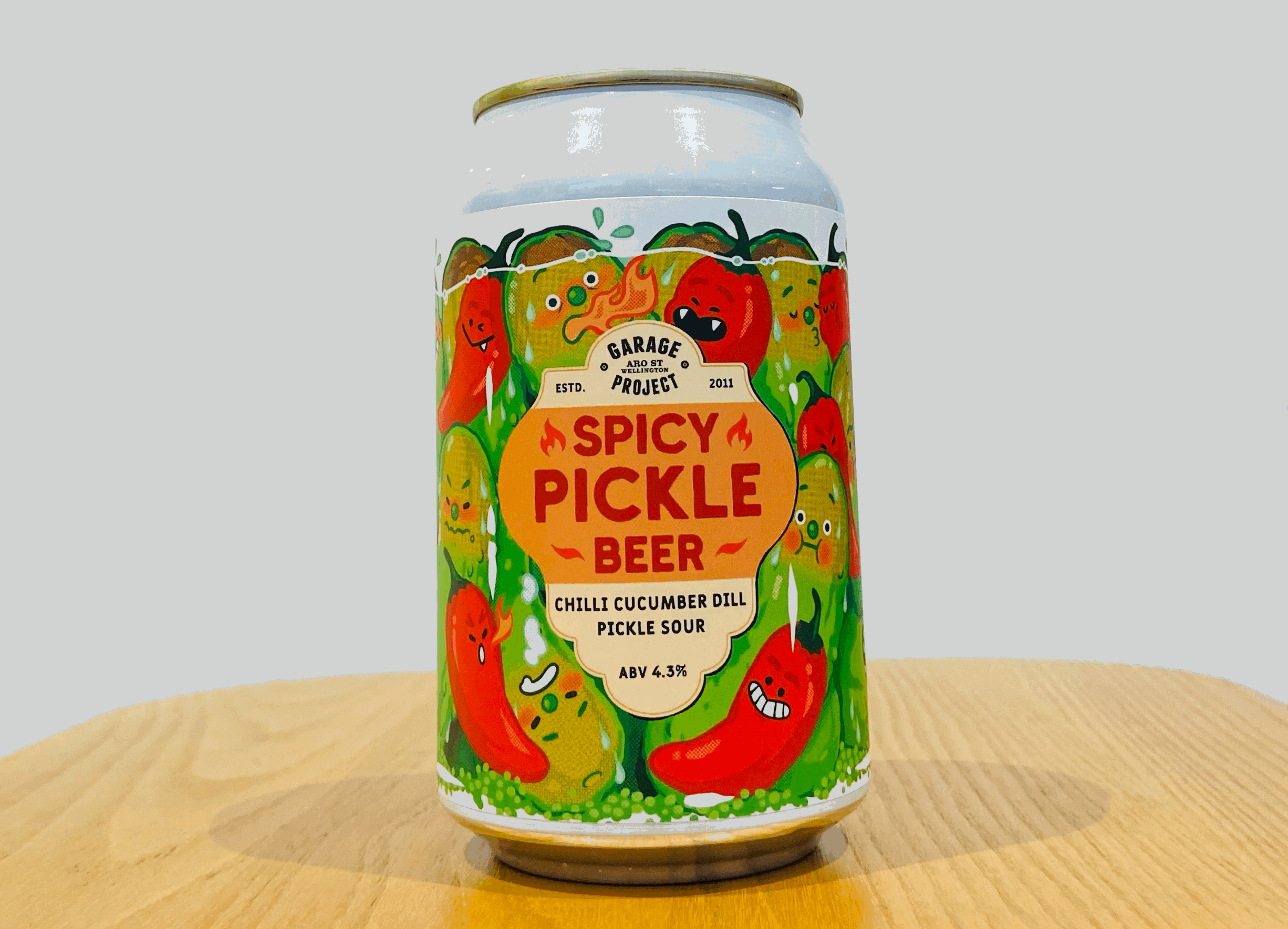 Garage Project 'Spicy Pickle Beer' Chilli Cucumber Dill Pickle Sour 4.3%