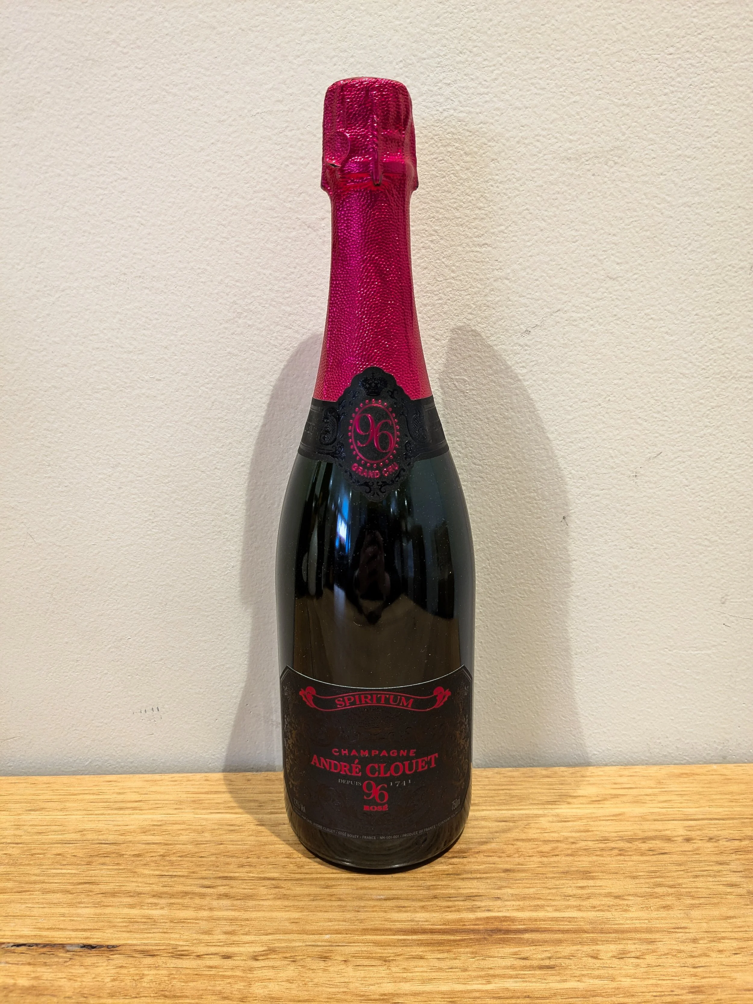 Andre Clouet 'spiritum 96' Rose NV