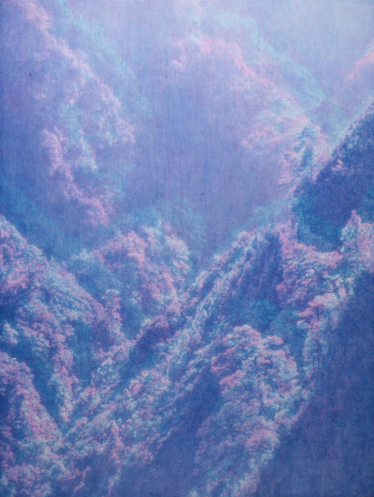  „Ohne Titel“, 2020, Aquarell und Kunstharze auf Leinwand, 160 x 120 cm  