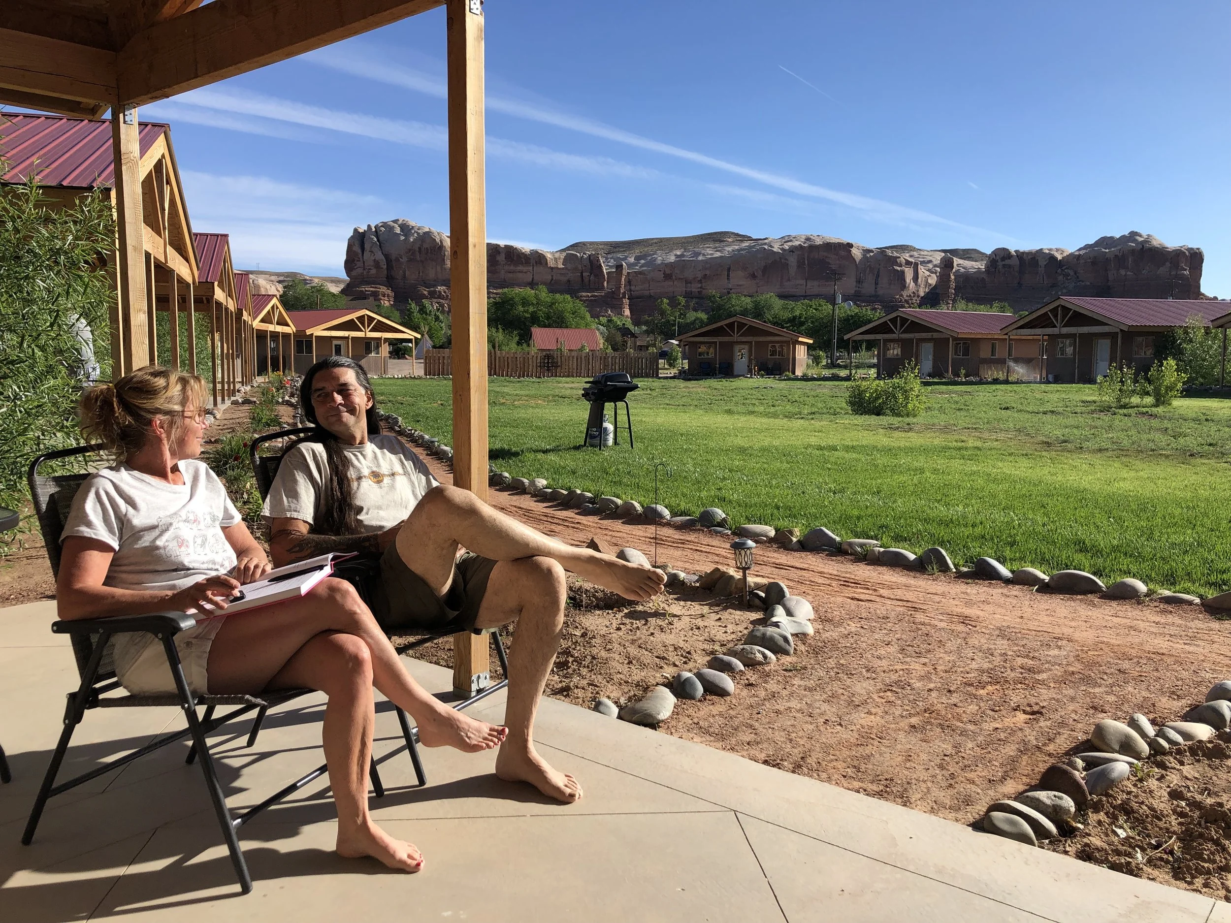 First morning. exceptional find at 8:30 the night before. Bluff Gardens, UTah. If you go that way, stop there! It was Such a treat that we stayed there 2 nights upon our return (the place we stayed at in Sedona was NOTHING like that!)