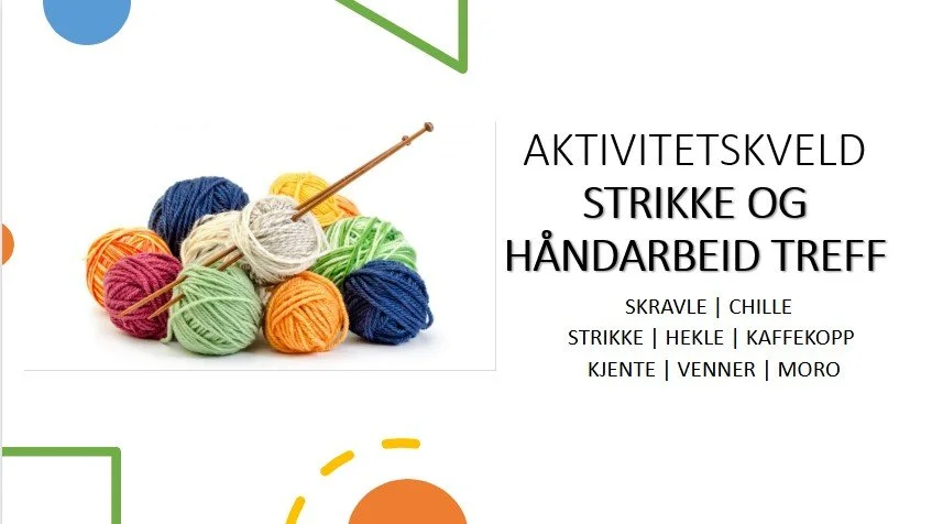 STRIKKE OG HÅNDARBEIDSKVELD 