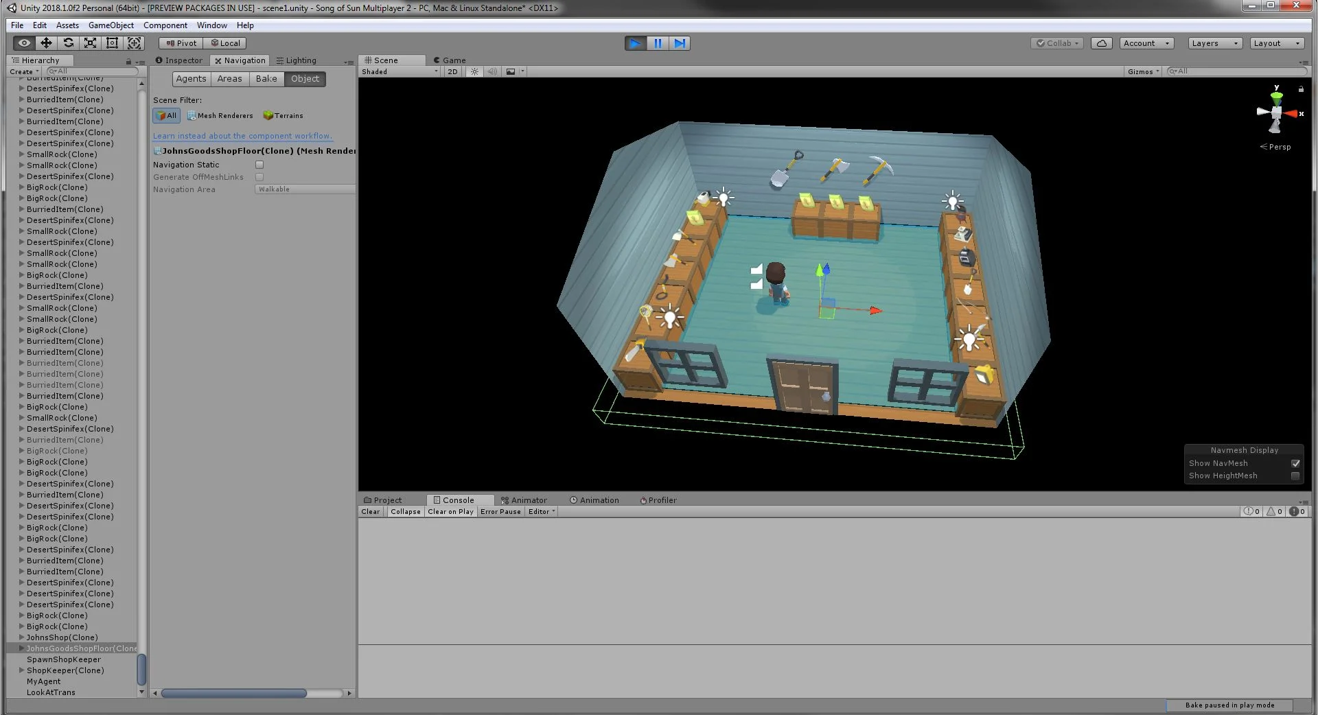 Johns Goods floor. Loaded separately. The blue area is where NPC's can walk.