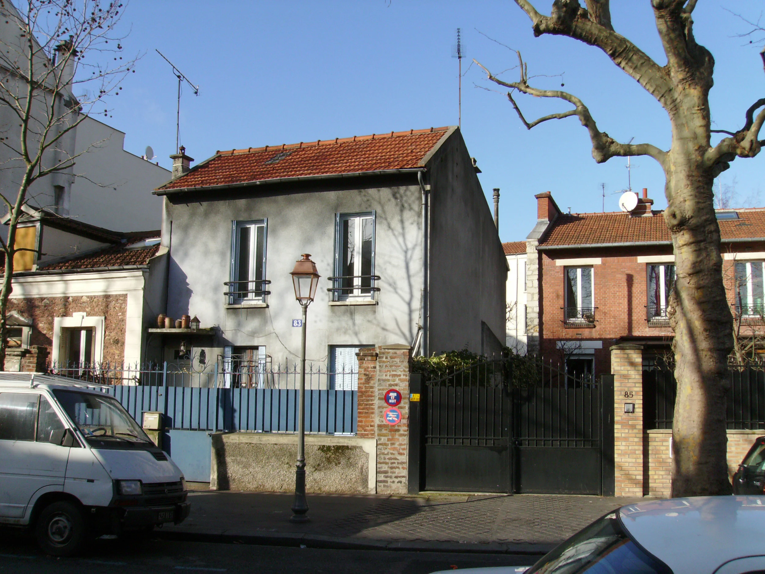   Vue depuis la rue avant travaux  