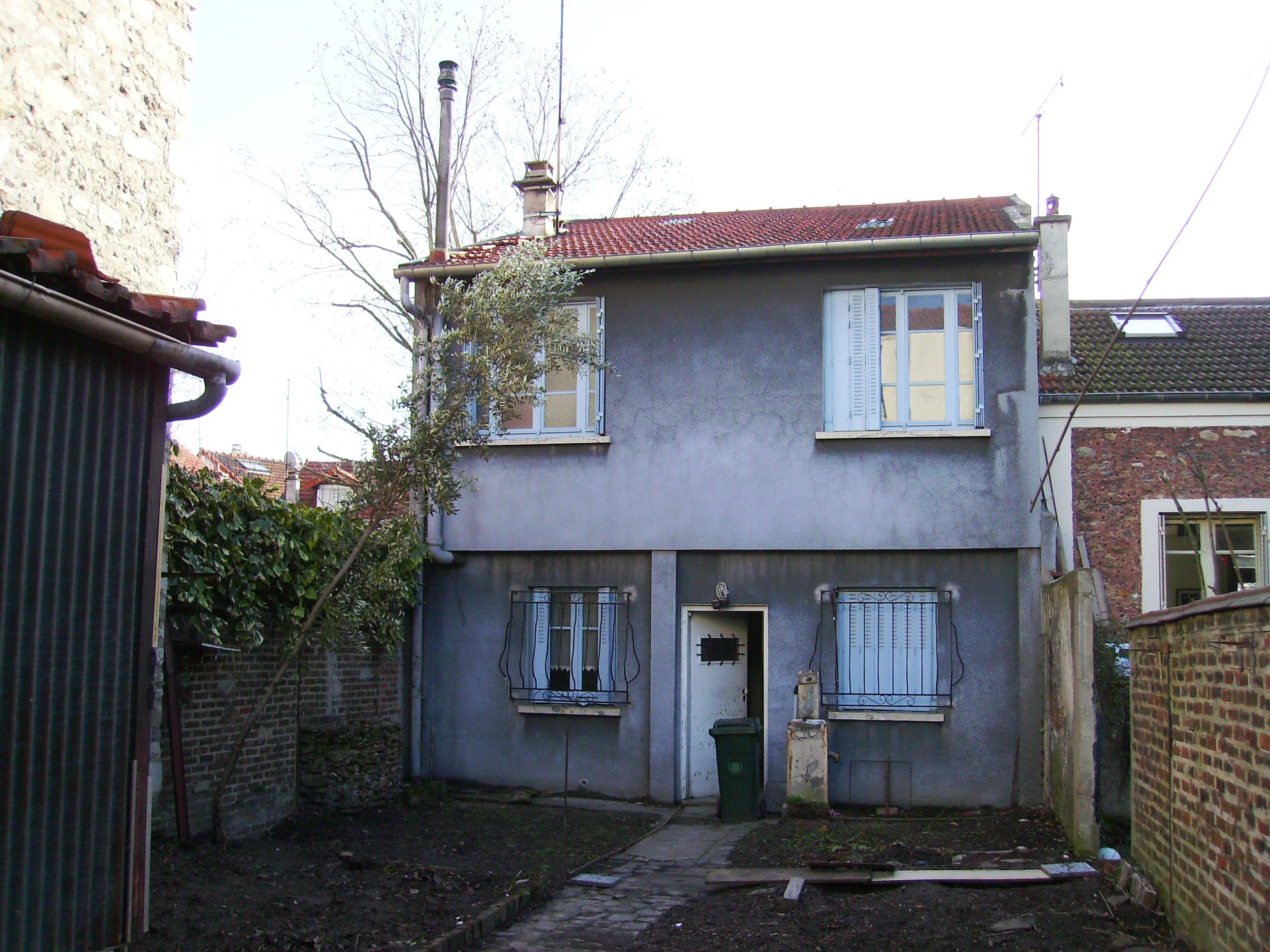   Vue sur jardin avant travaux  