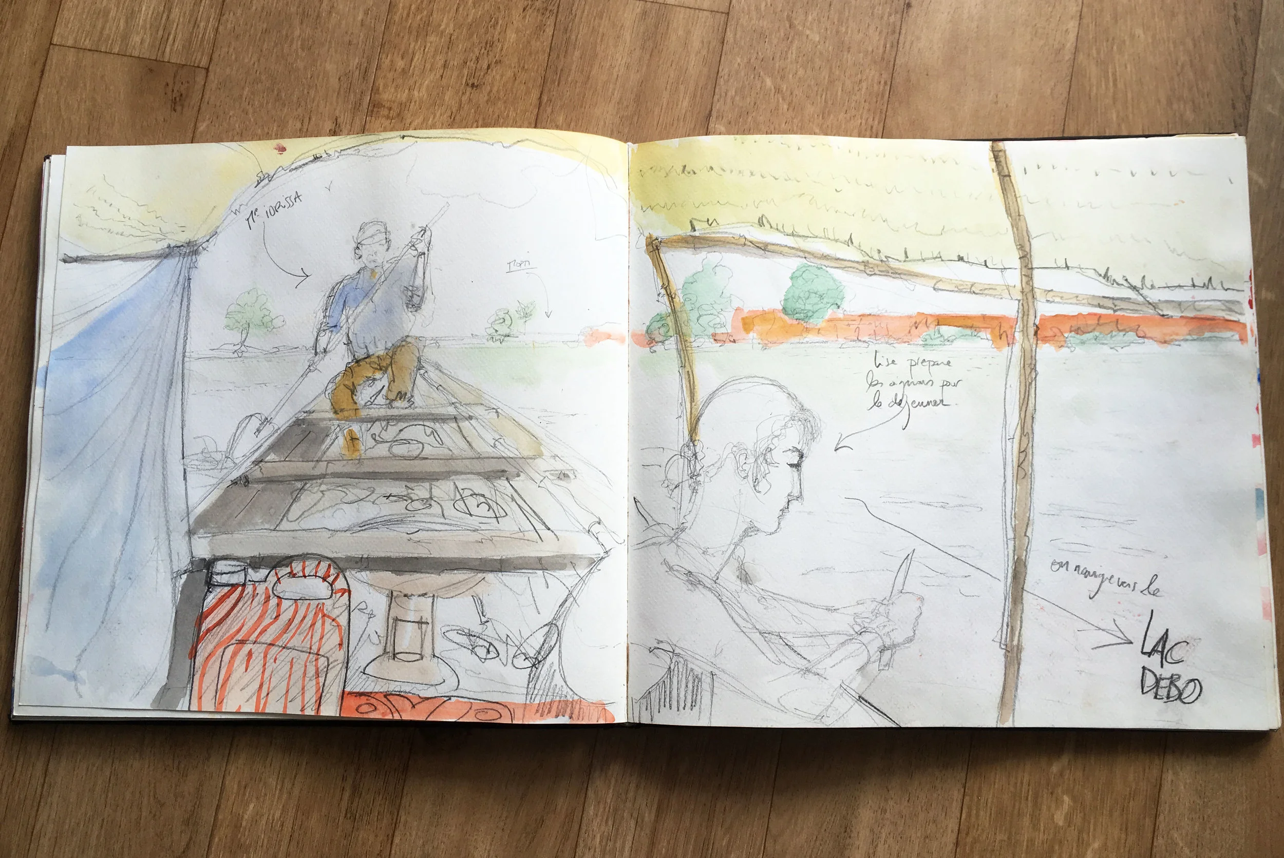   Pirogue sur le fleuve Niger  