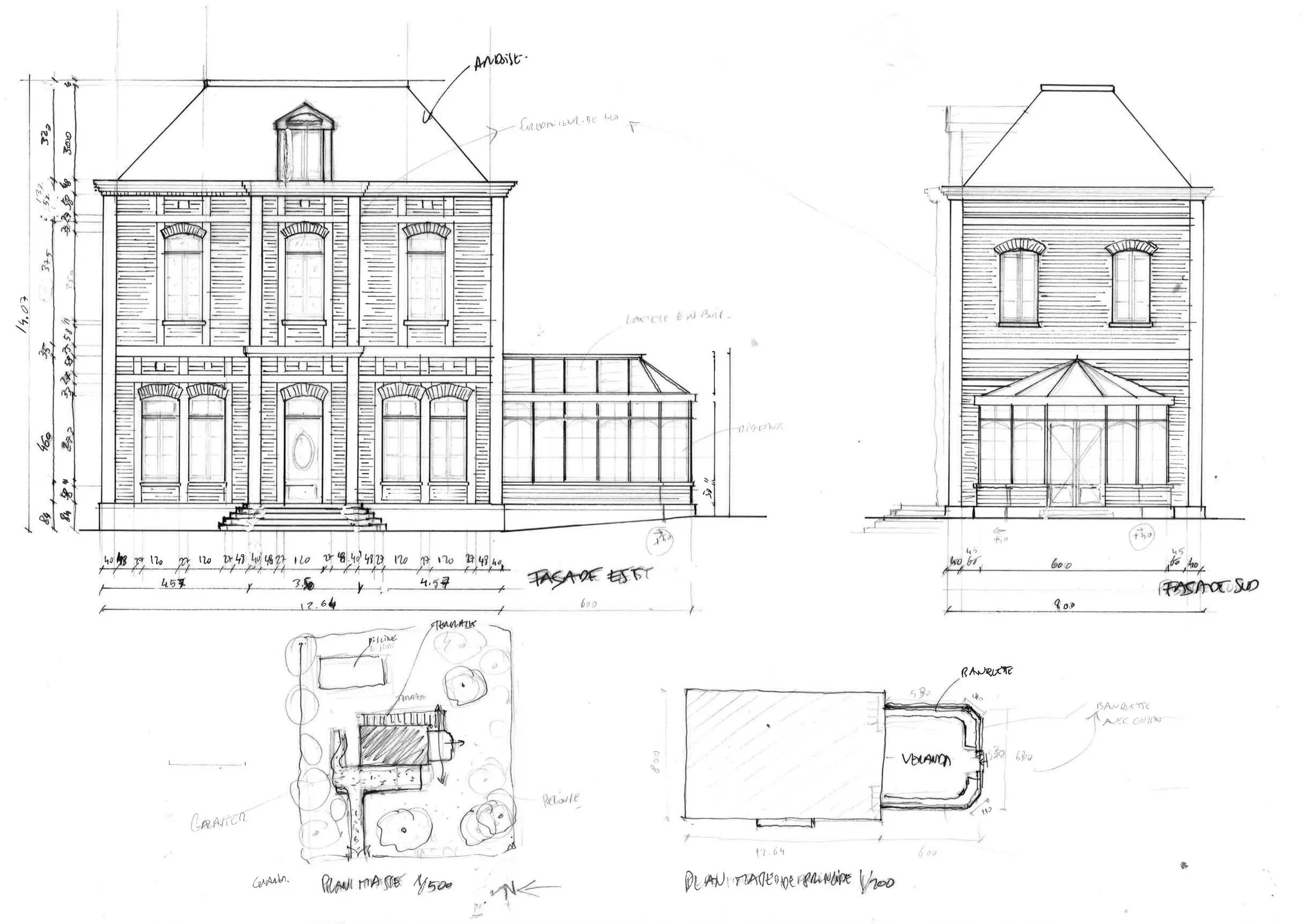Projet de véranda pour une maison de maître