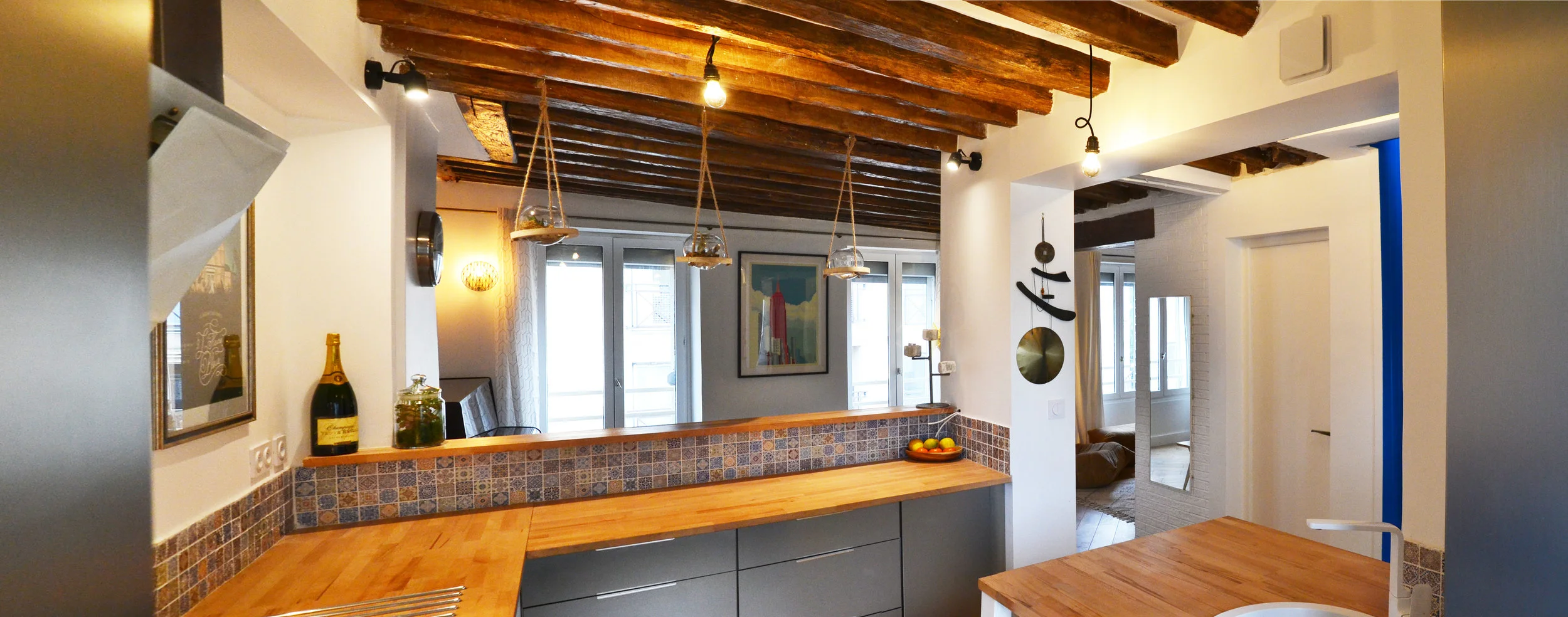   Vue intérieur depuis la cuisine  