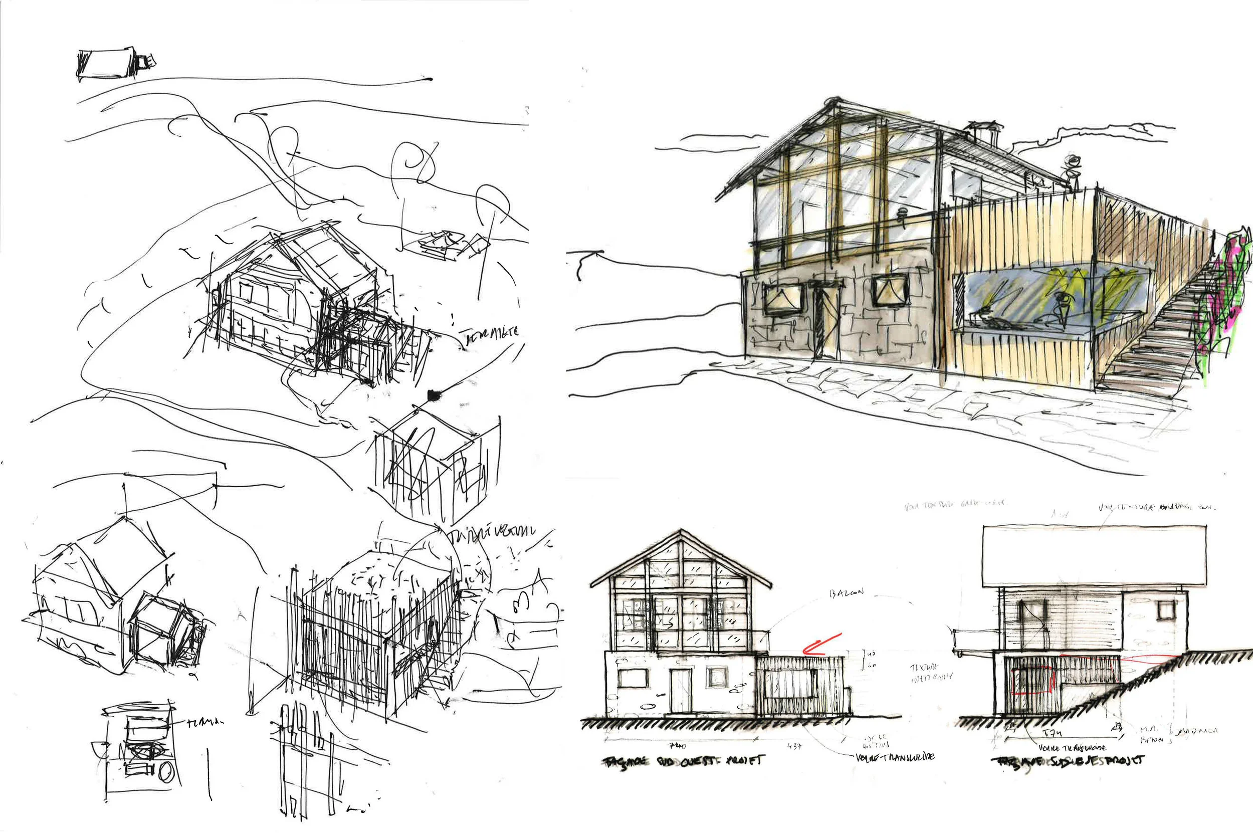 Projet de restructuration et extension d'un chalet