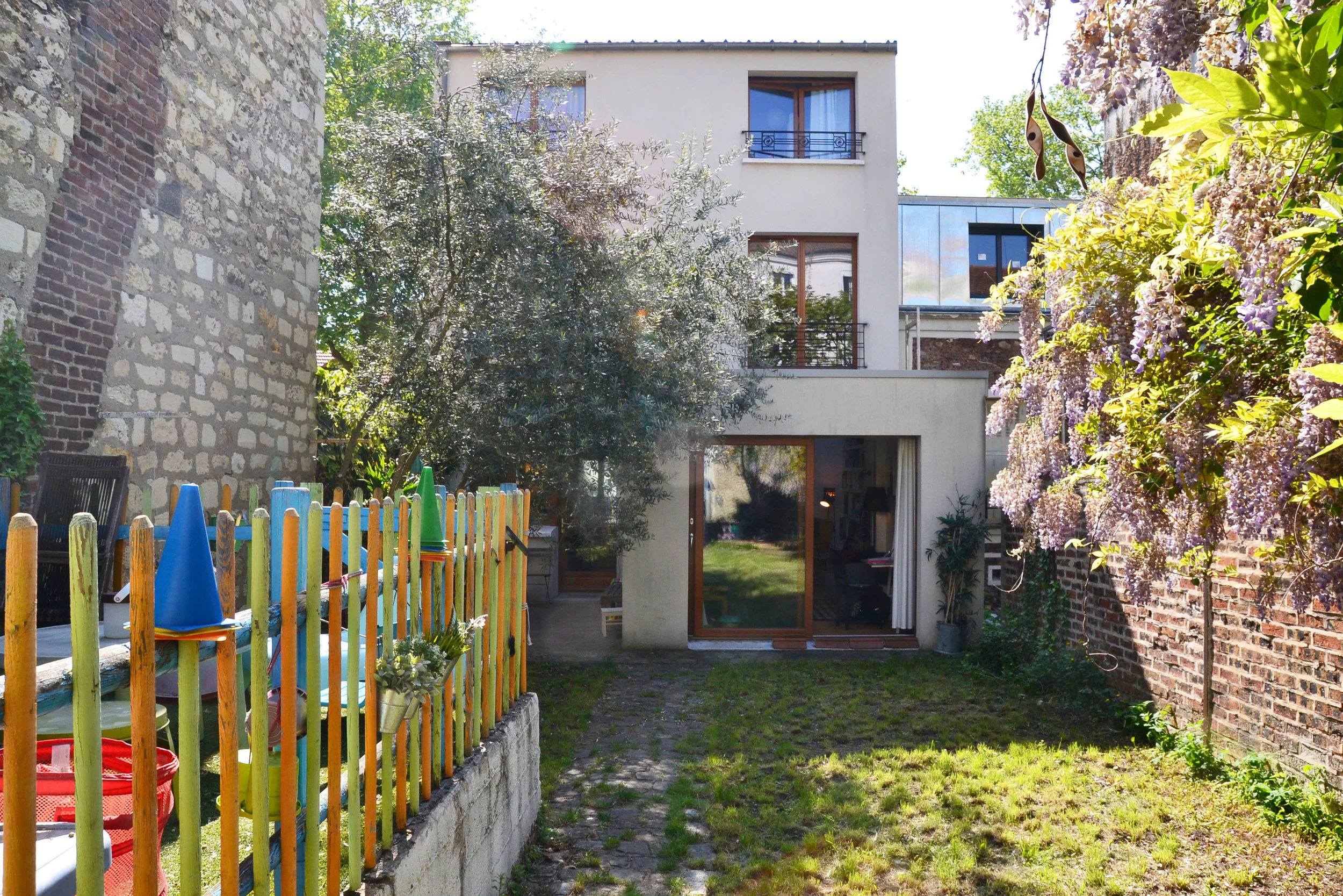   Vue sur jardin après travaux  