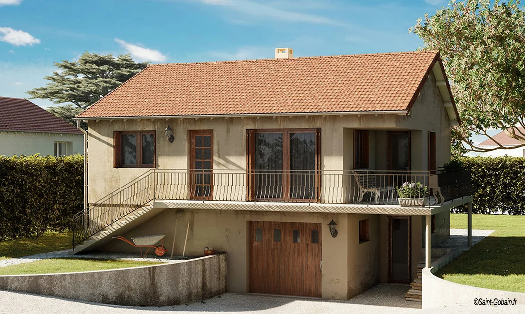 Projet de ravalement et extension d'un pavillon des années 70