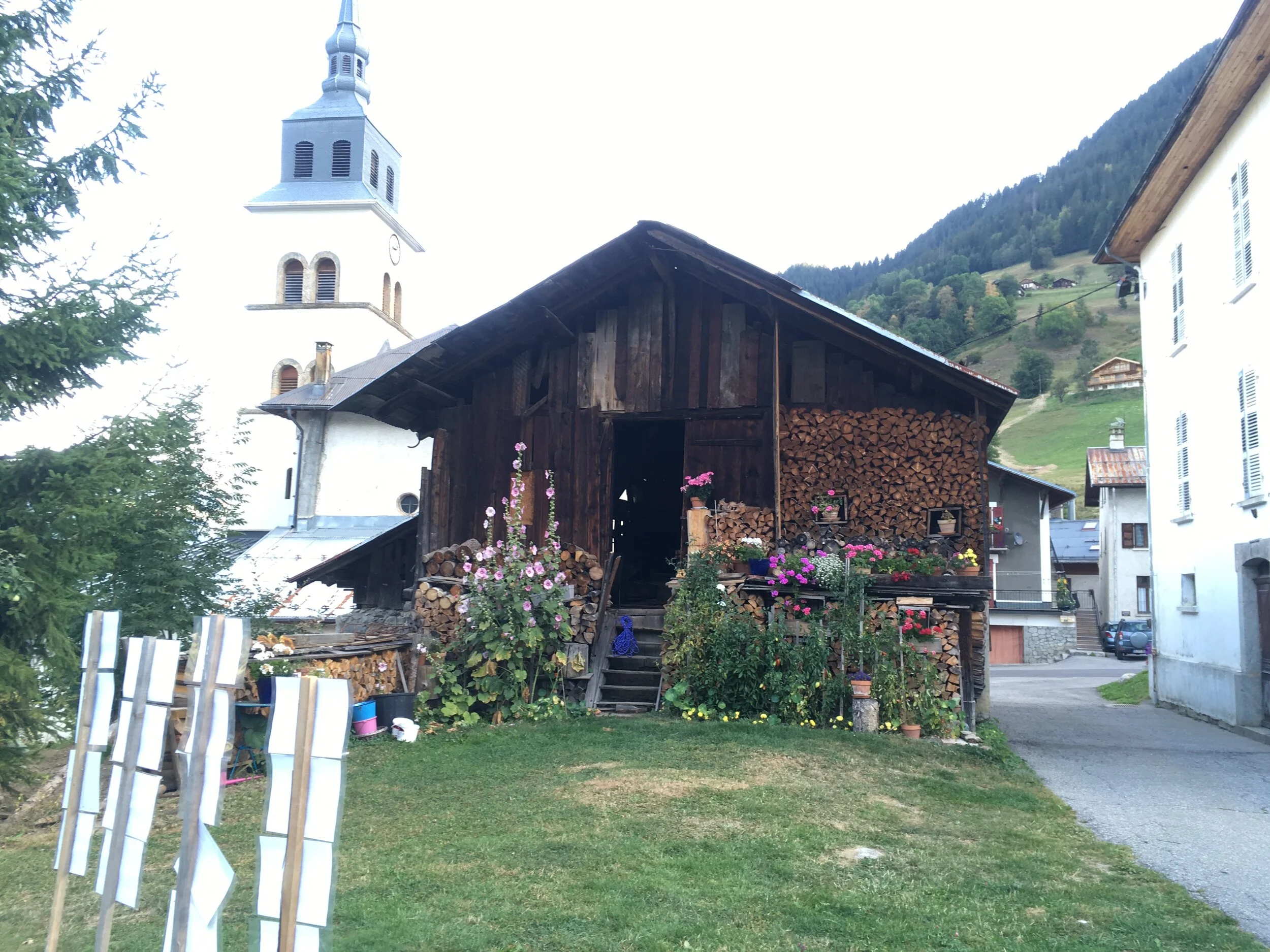   Vue existante depuis le jardin  