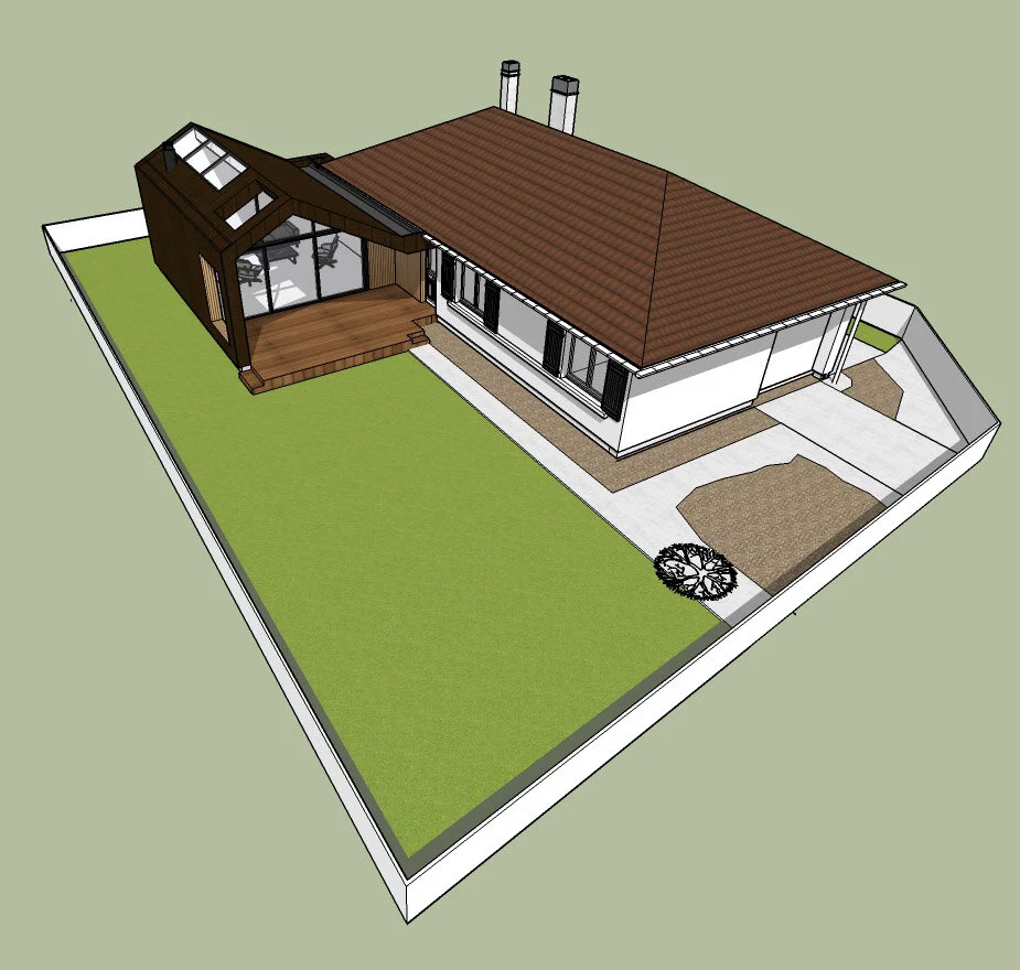 Projet d'extension d'un pavillon