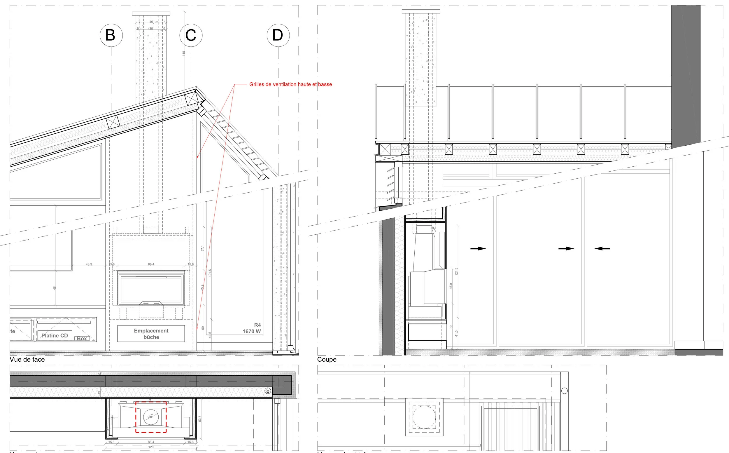   Détails techniques etat projeté  