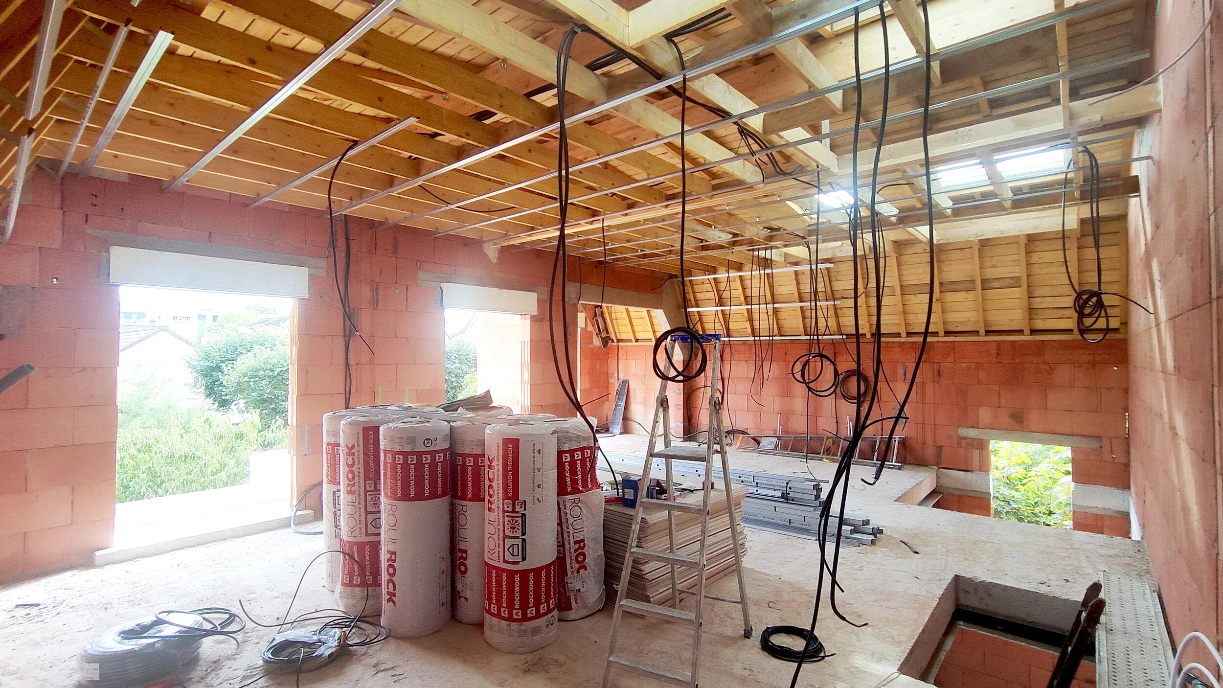  Chantier : vue d’ensemble R+1  