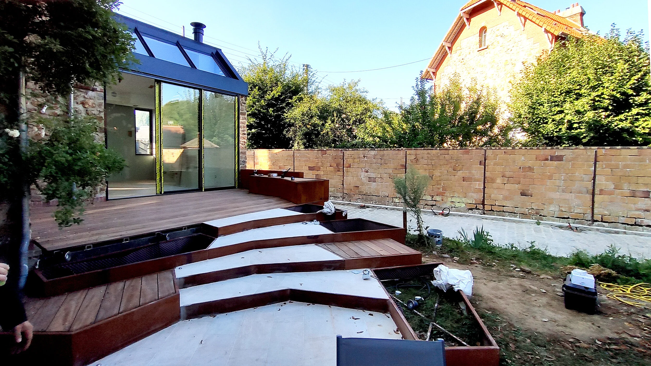   Vue de l’extension (chantier en cours).  