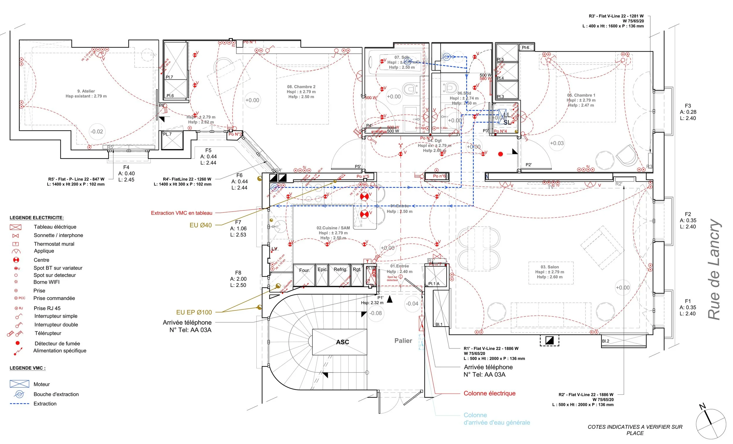 Restructuration d'un appartement en R+3
