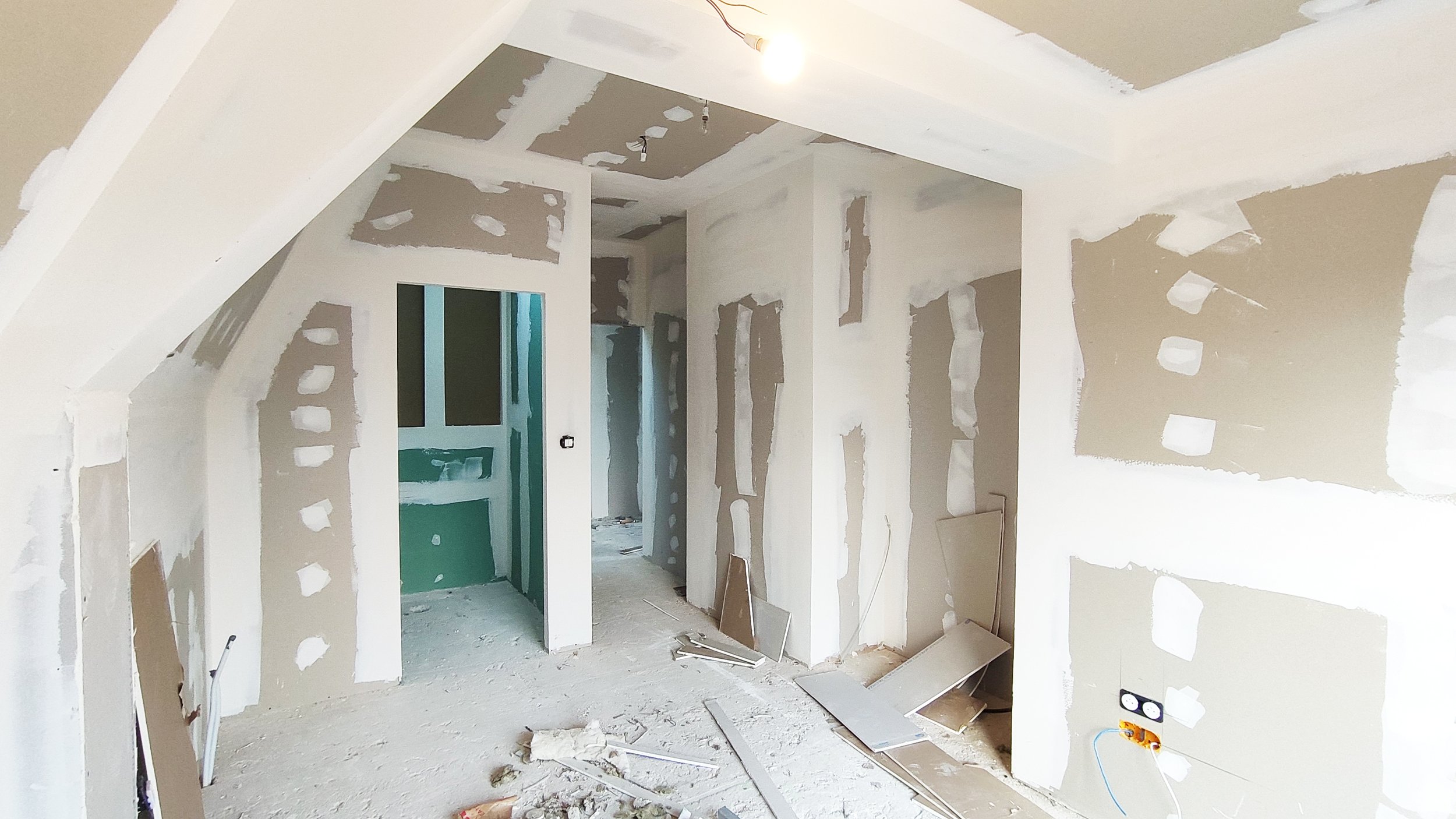   Chantier  : vue depuis la future chambre parentale  
