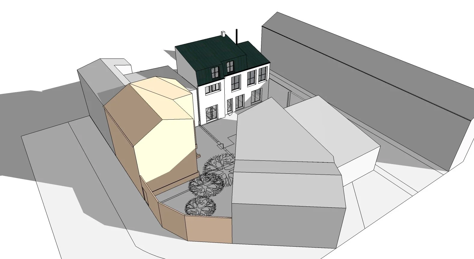  3D avec ensoleillement d’hiver - variante2  
