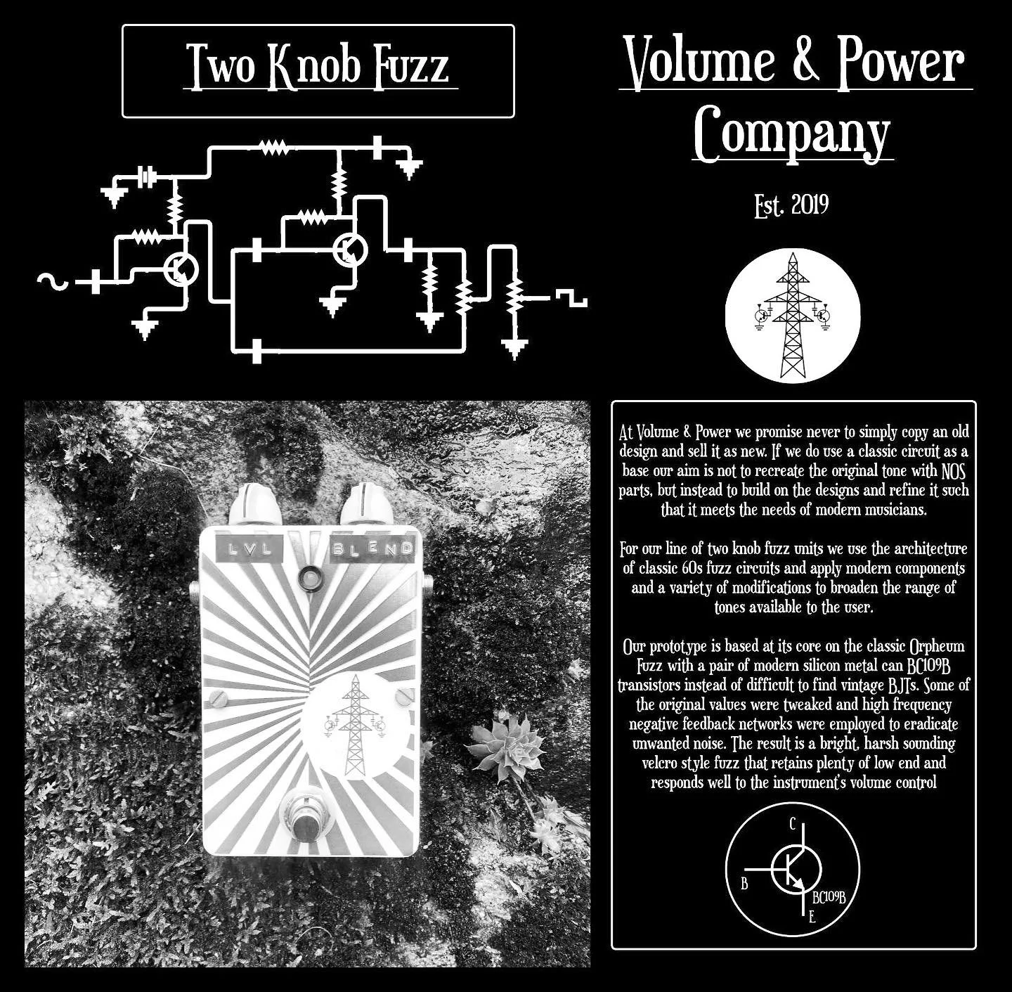 At Volume &amp; Power we promise never to simply copy an old design and sell it as new. If we do use a classic circuit as a base our aim is not to recreate the original tone with NOS parts, but instead to build on the designs and refine it such that 