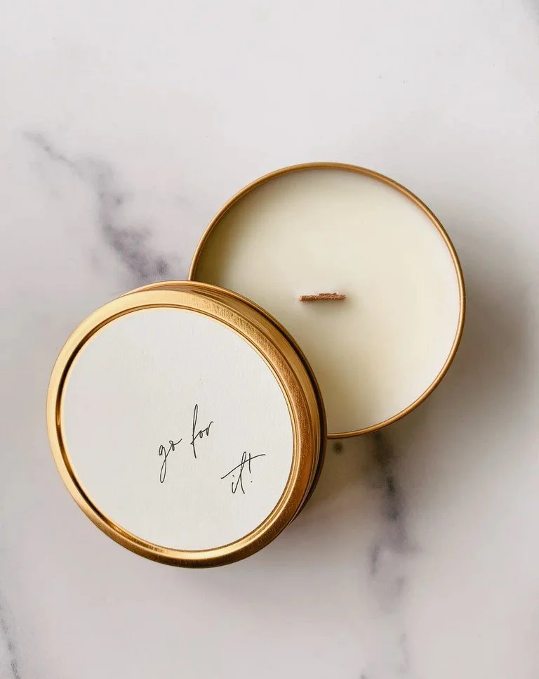 "Go For It!" Soy Travel Candle by Simply Curated