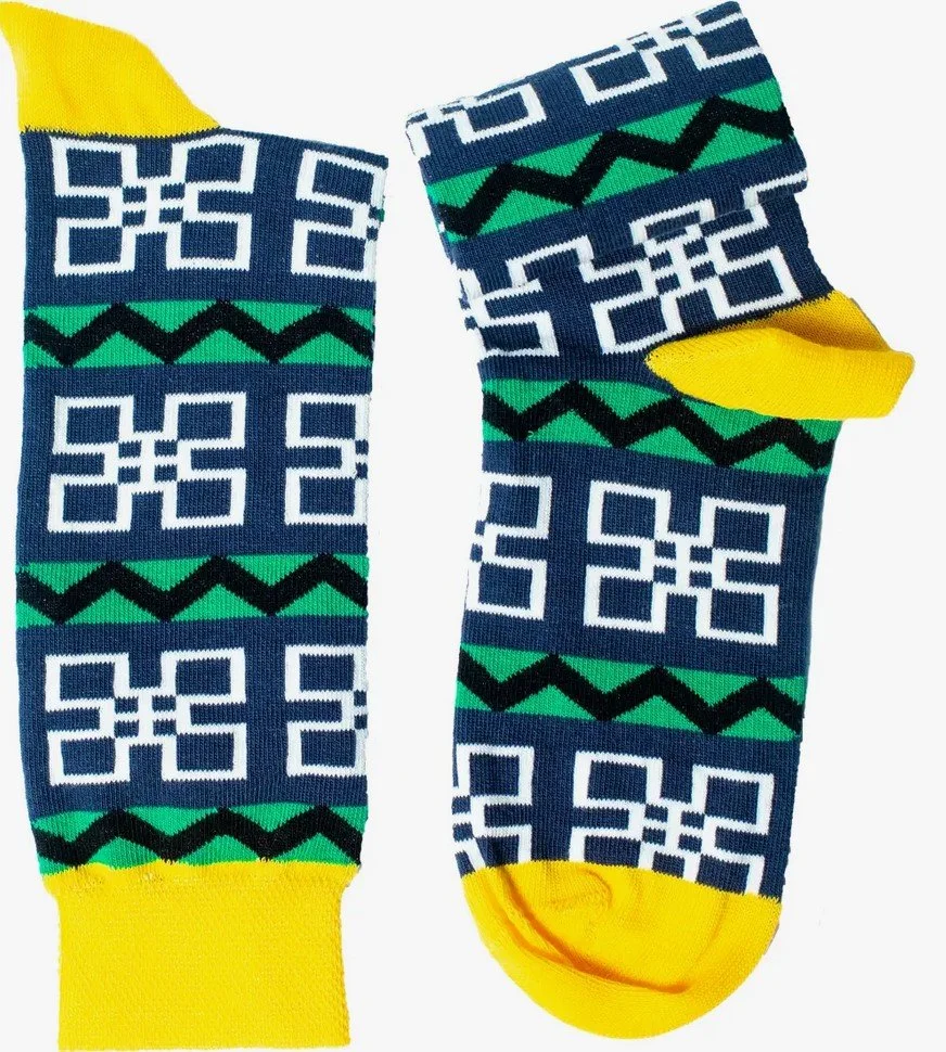 Camba Samakaka Pattern Socks by Afrisocks