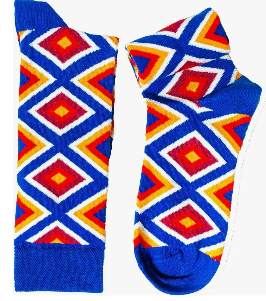 Hujambo Kitenge Pattern Socks by Afrisocks