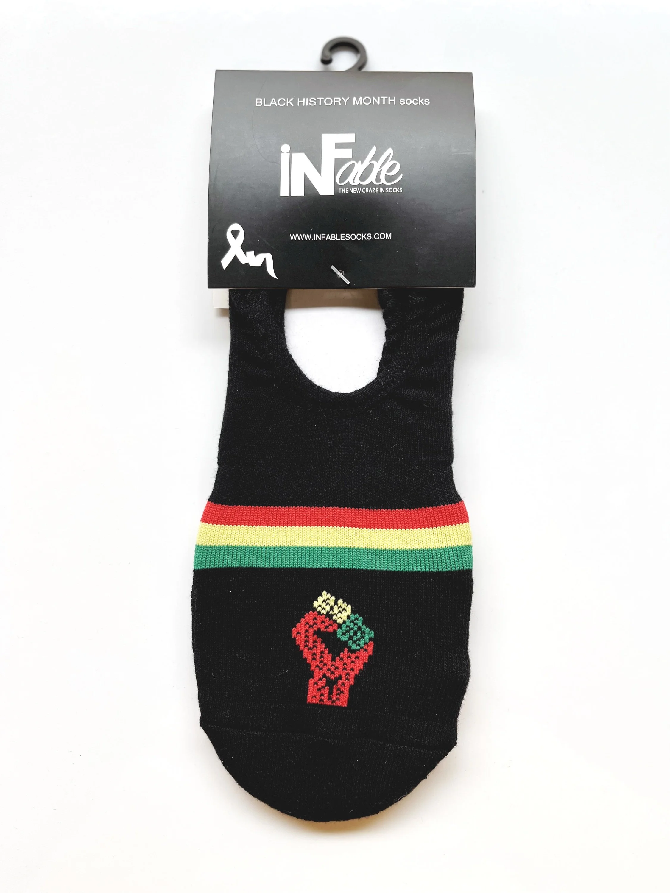 Black History Month No-Show Socks by iNFable socks