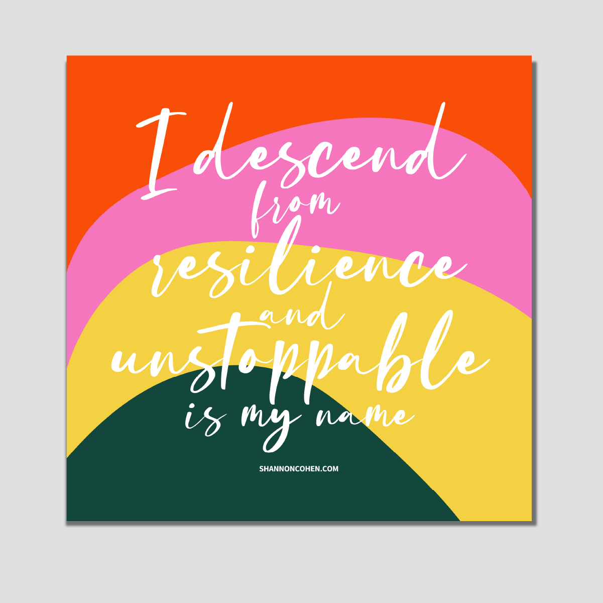 Descend Sticker by Tough Skin Soft Heart