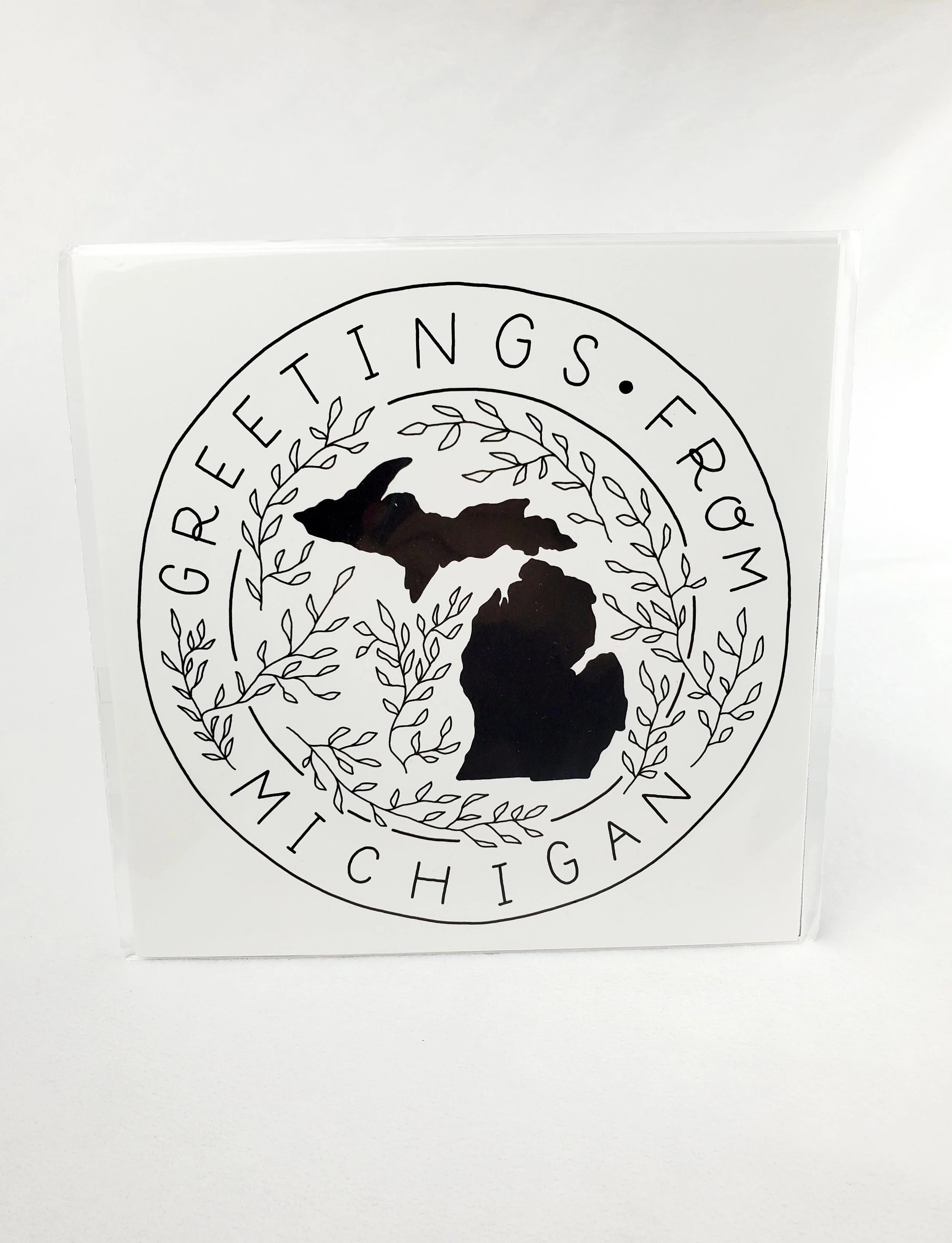 Whimsy & Wild Greetings From Michigan Print