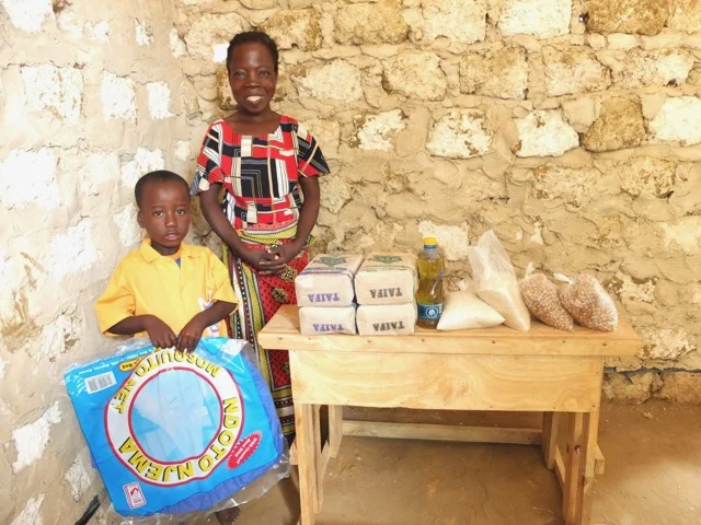 Food Parcels and mosquito nets can be a lifeline to families who need them.