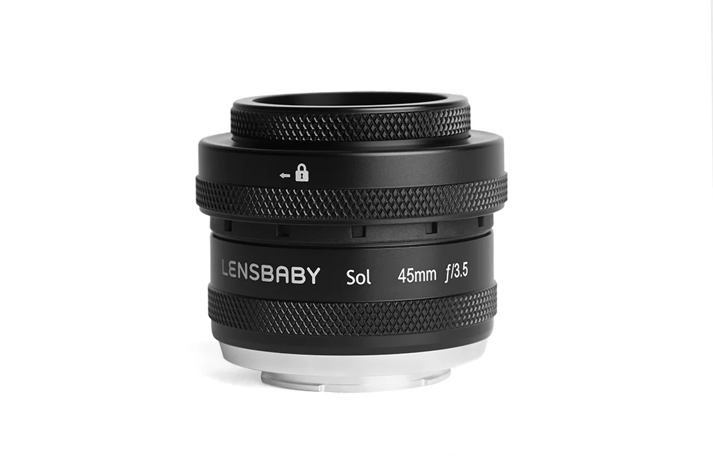 Lensbaby Sol 45 lens. Image from Lensbaby's website.