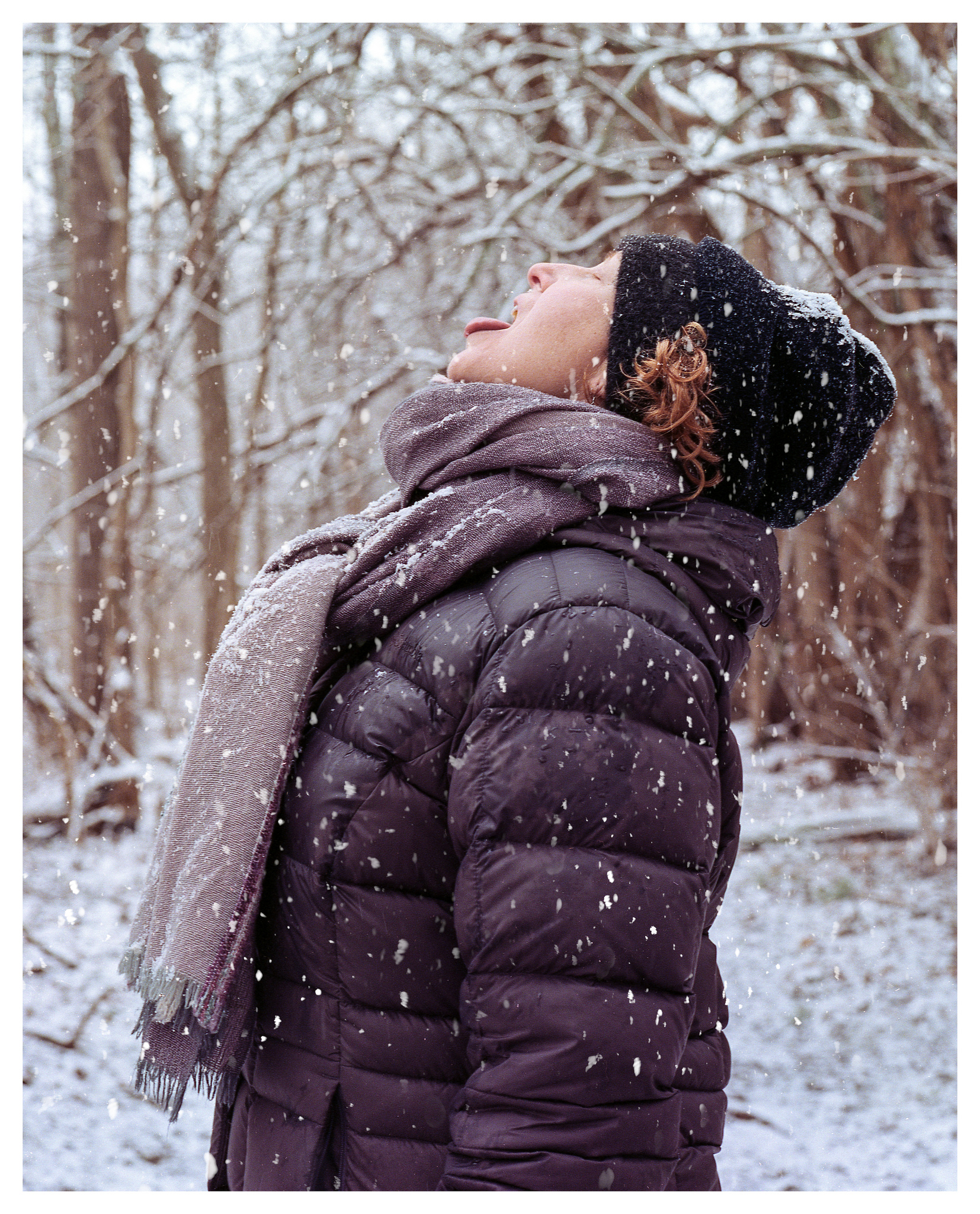 Renee on Christmas 2018 Hike - Kodak Portra 400 rated at 200, Mamiya 645 ProTL