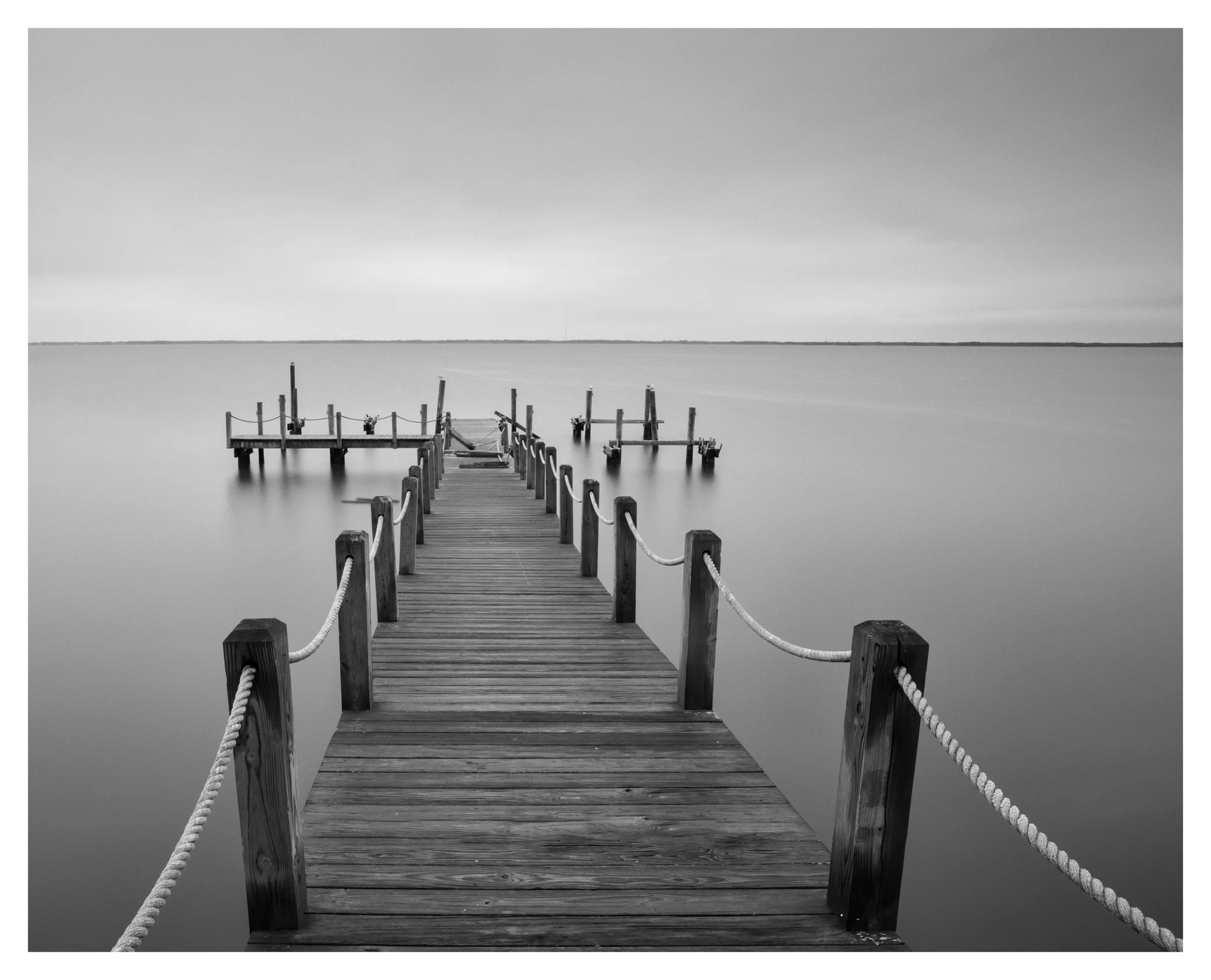 Broken “T-dock” at Duck - Nikon D750 w/24-85mm lens, long exposure