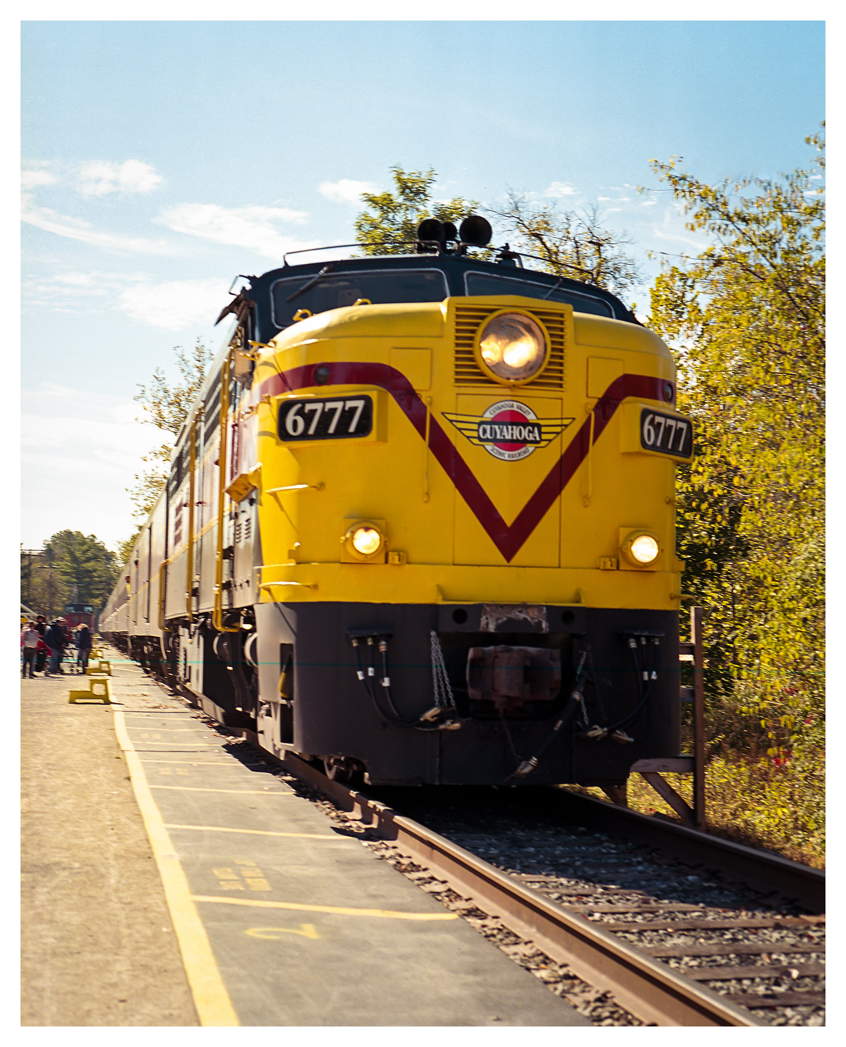 The train rolling into the station in the town of Peninsula. We did a 8.5 mile hike from the North end of the park on Saturday, then took the train back north. The Hike&Bike train option in the park is great, only costing $5 to ride.