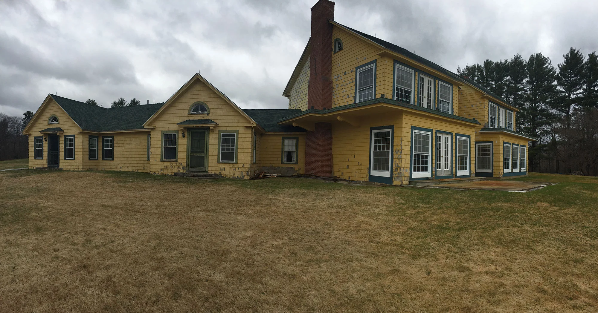 The Maine Chance Lodge before renovations began.
