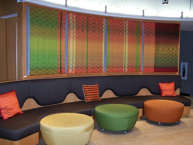 Multi Colored Four Hand Woven Panels