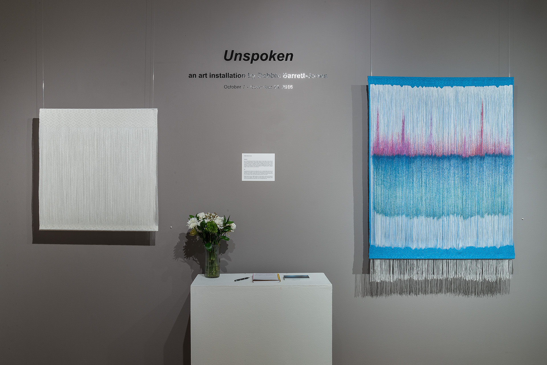  Unspoken; an art installation by Debbie Barrett-Jones   Leedy-Voulkos Art Center   Kansas City, MO 