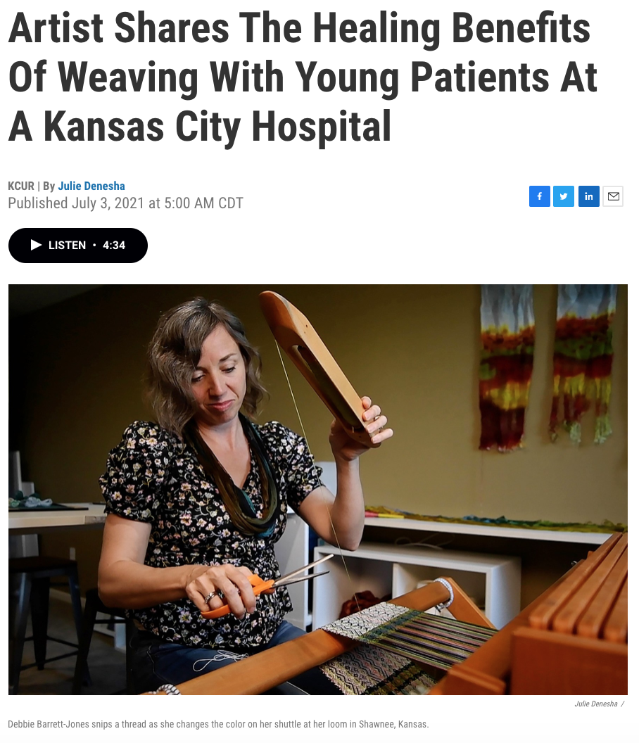   Healing with Weaving featured on KCUR 89.3  