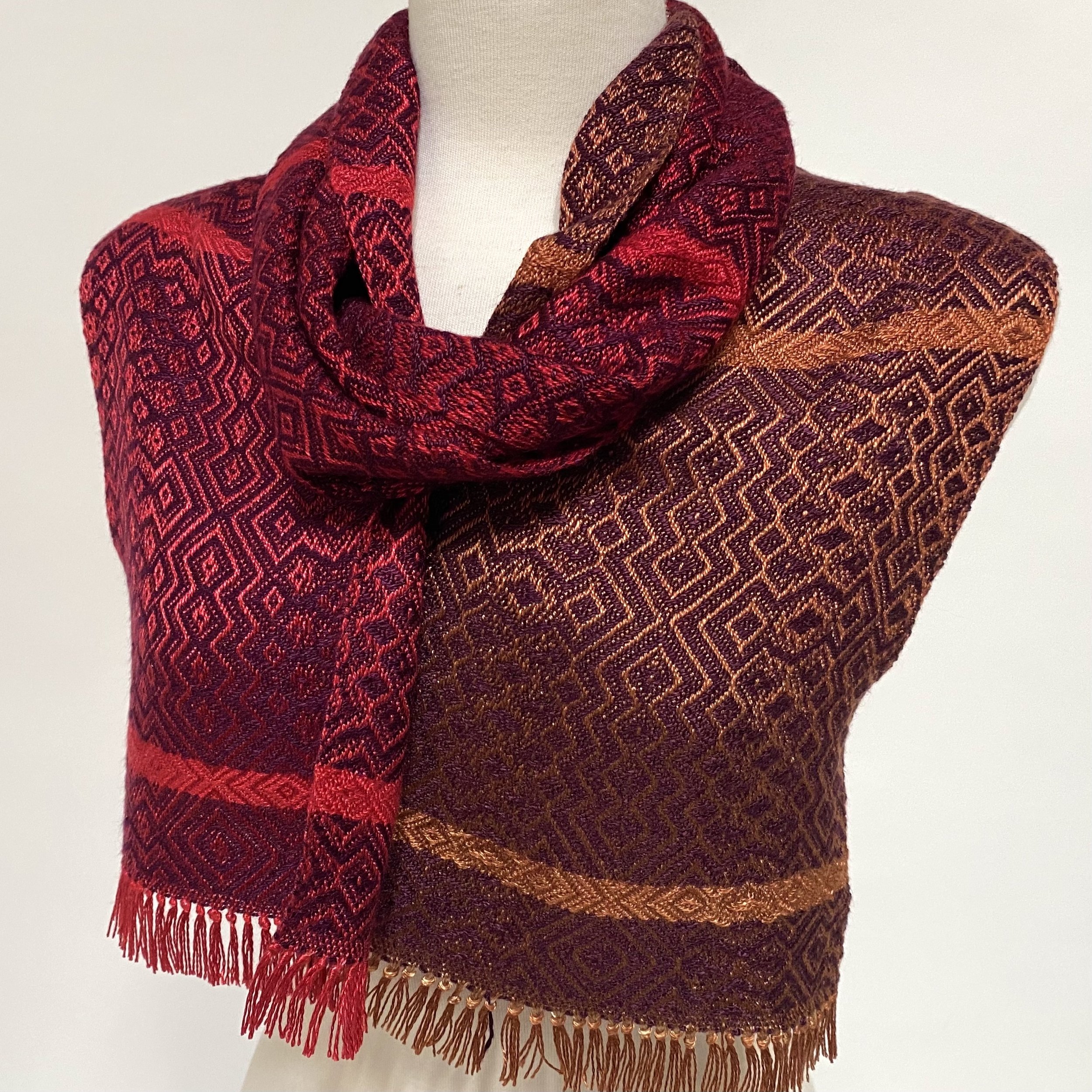   Autumn Inspiration Handwoven Scarf 12       For more details by clicking on this link.   
