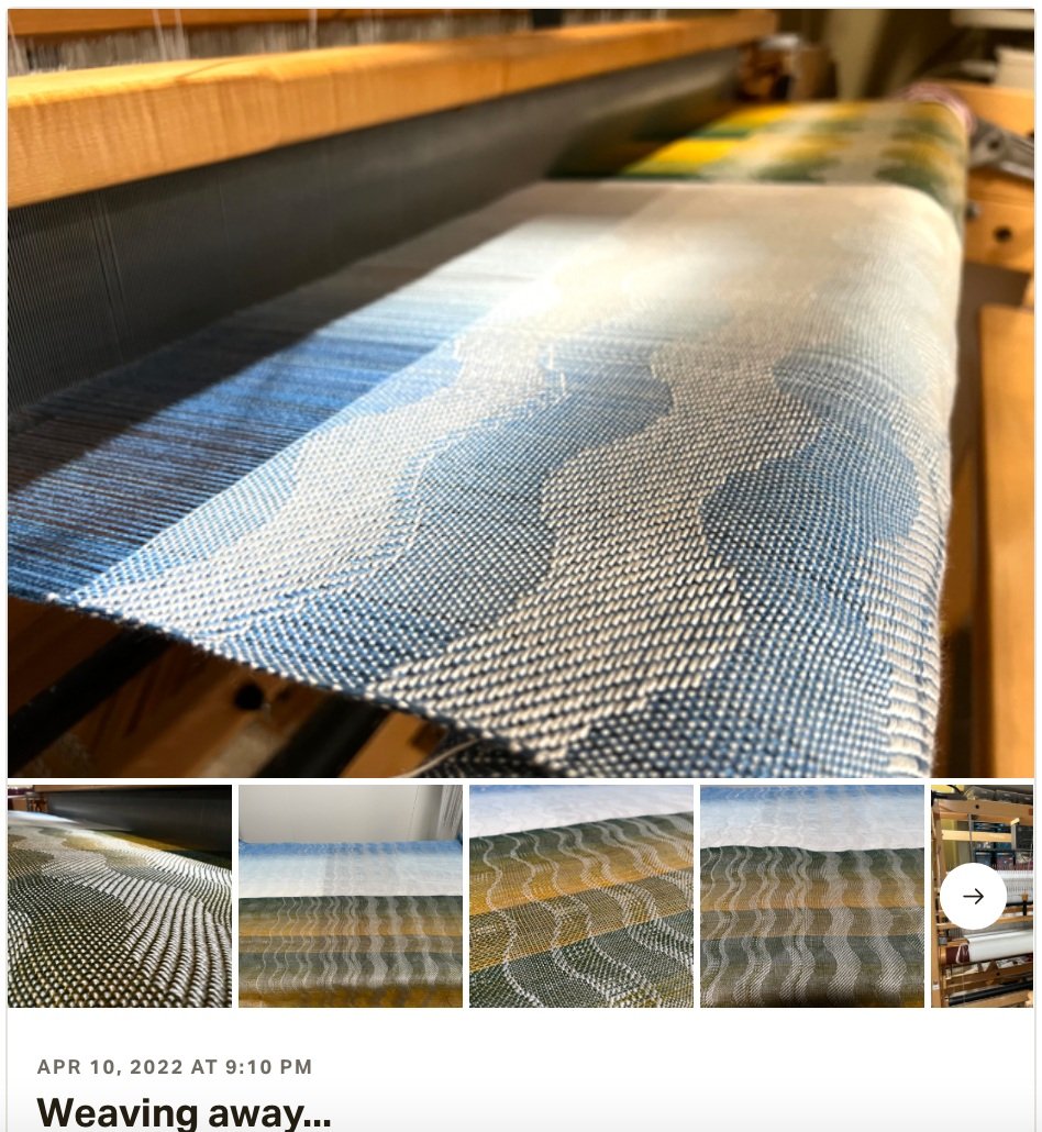   Hey Lovely Friends!!    Well, here we are, another week finished and a new one about to start. Last week I was able to finish some larger weavings, three on my big loom at home, that I will be hand-dyeing sometime after the semester ends. I wove an