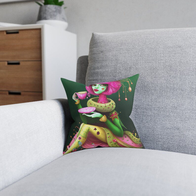 Gothic Fairy Throw Pillow