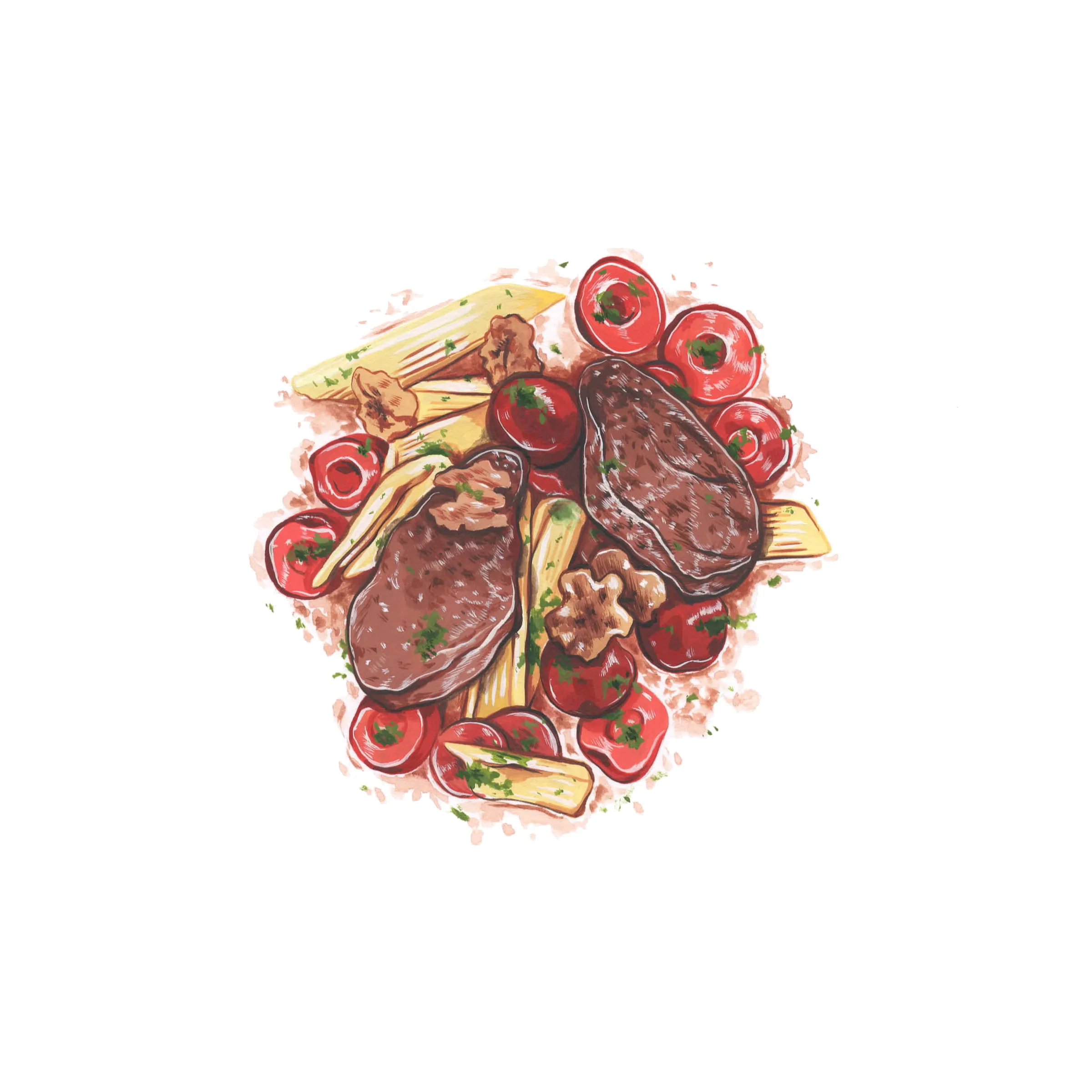 PIGEON WITH CHERRIES by Lilly Louise Allen.jpg