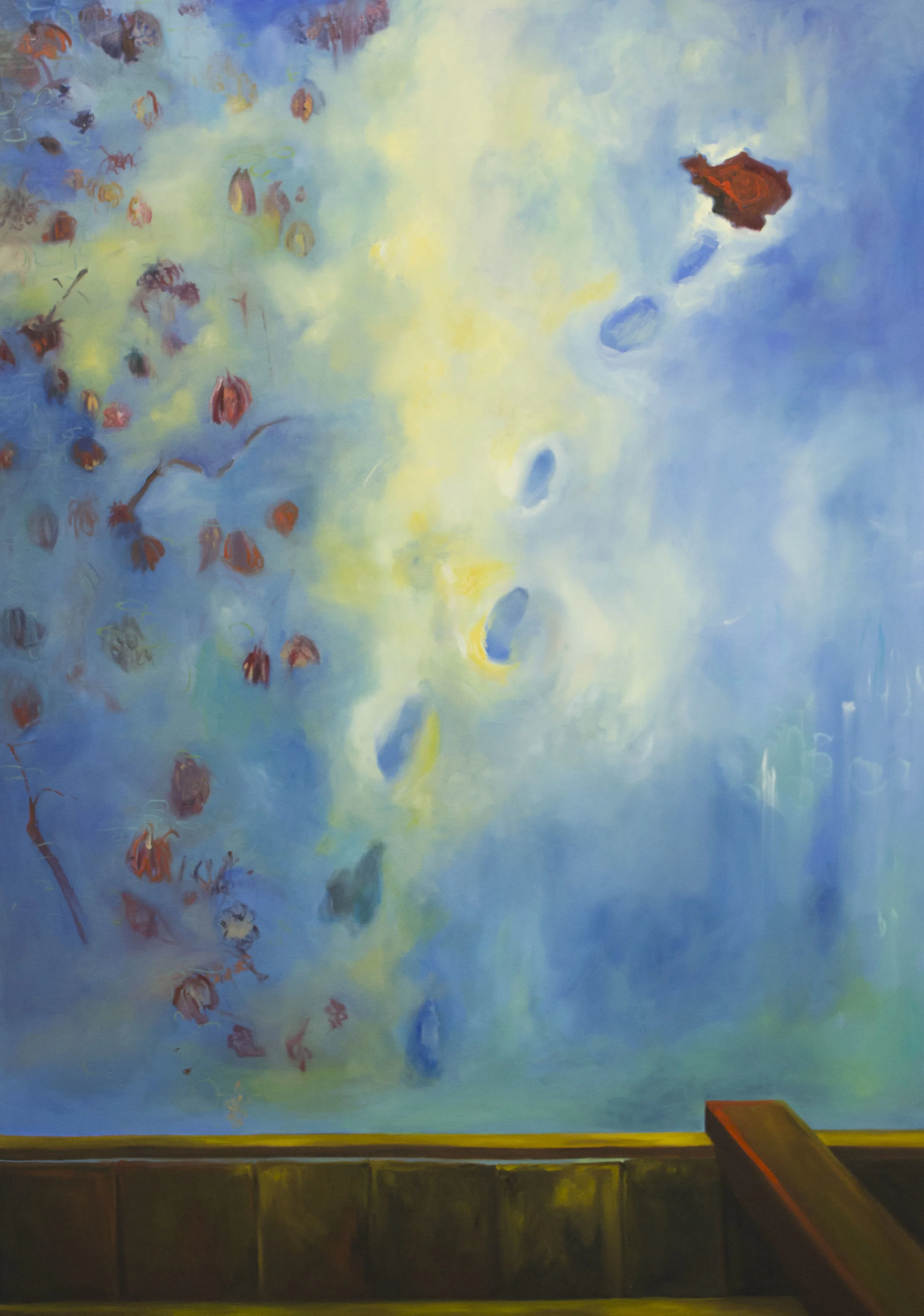   Observing the Remains,  Oil on canvas, 60in. x 42 in., 2018 