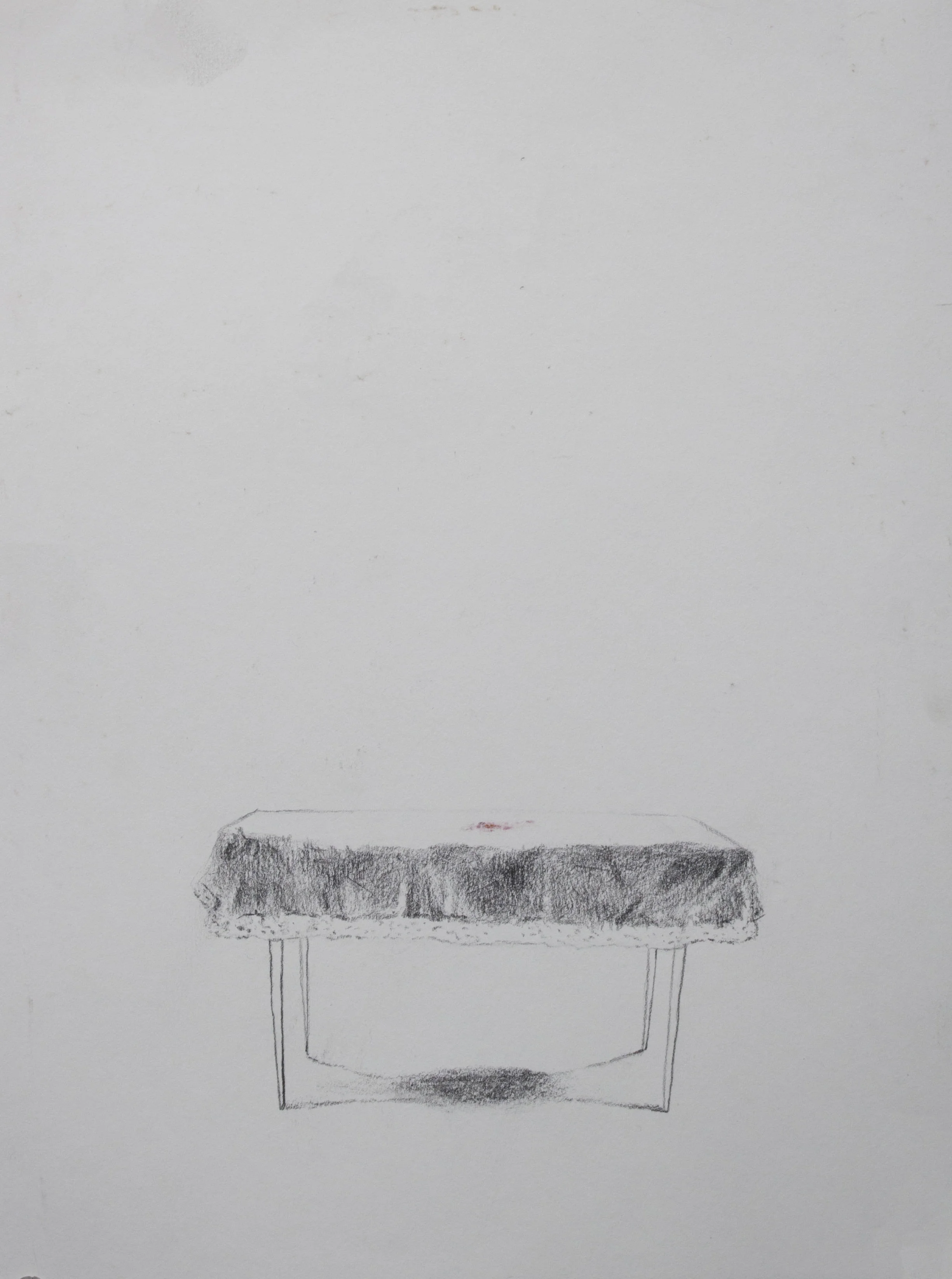   Ceremony,&nbsp; graphite, color pencil on paper, 12 x 9 in., 2017 