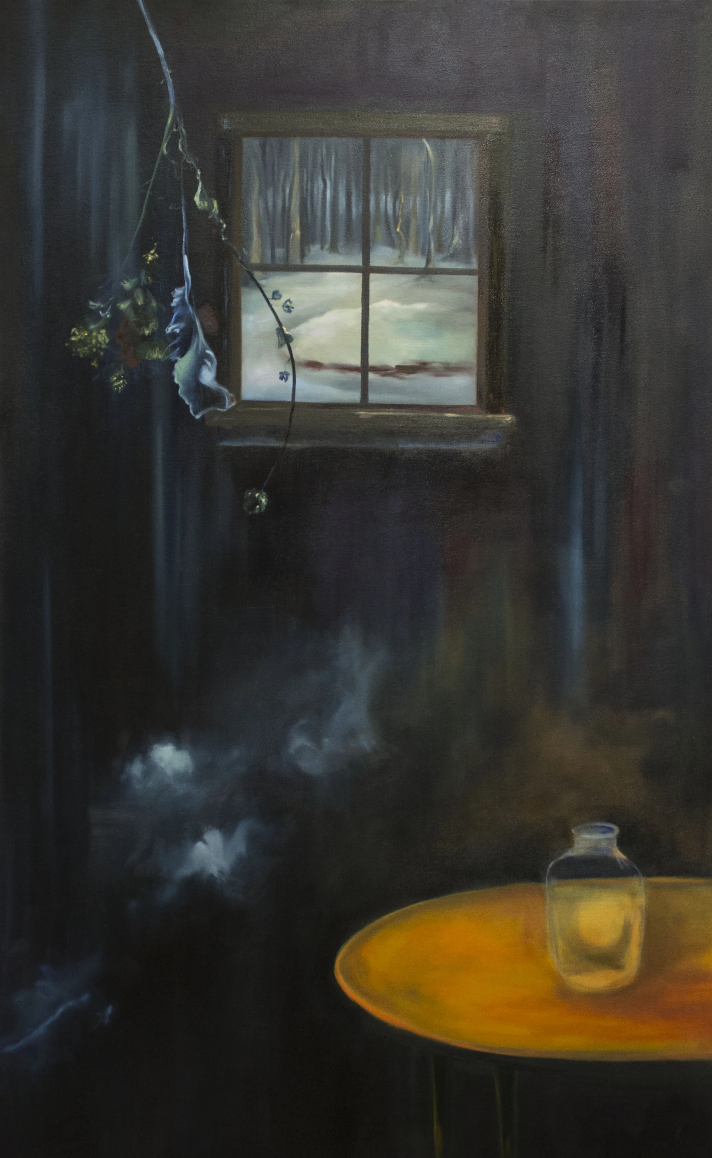   Afterthoughts,  Oil on canvas, 60in. x 36in., 2017. 